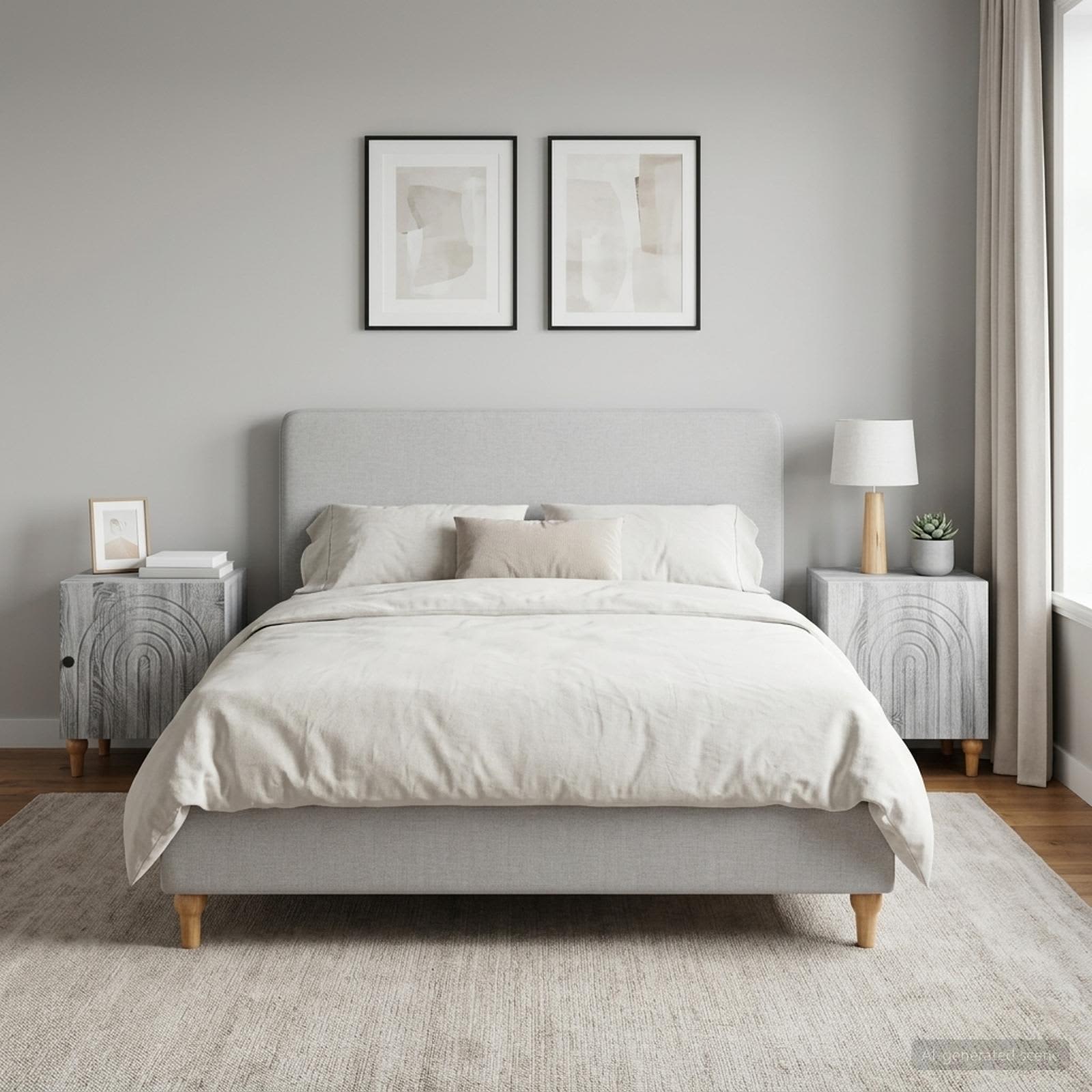 Nachtkastje 2 pcs Grijs sonoma 43 x 34,5 x 50 cm Bewerkt hout