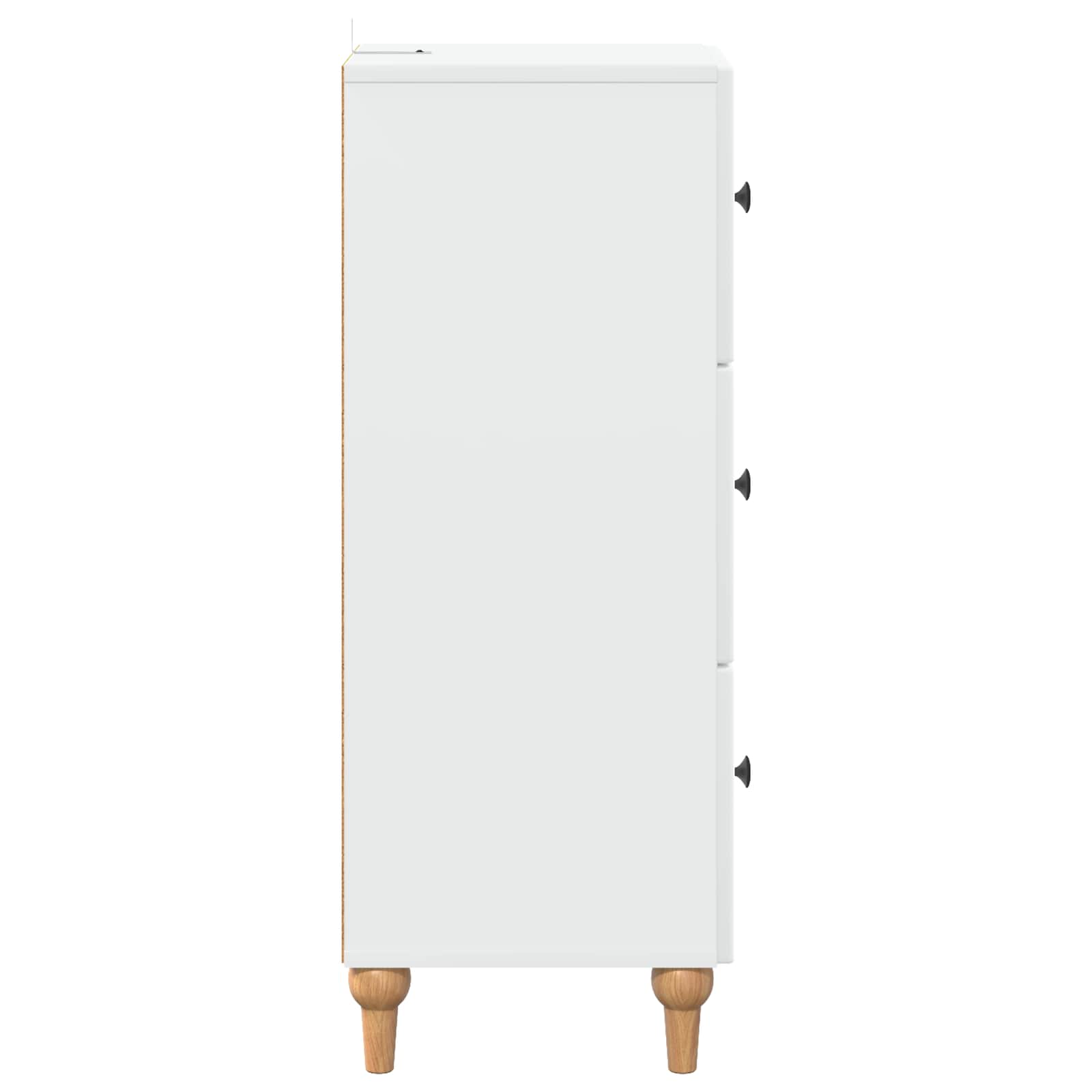 Ladenkast Wit 33 x 34,5 x 90 cm Bewerkt hout – afbeelding 7