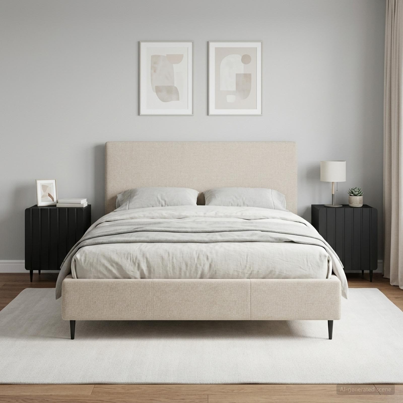 Nachtkastje 2 pcs Zwart 43 x 34,5 x 52 cm Bewerkt hout