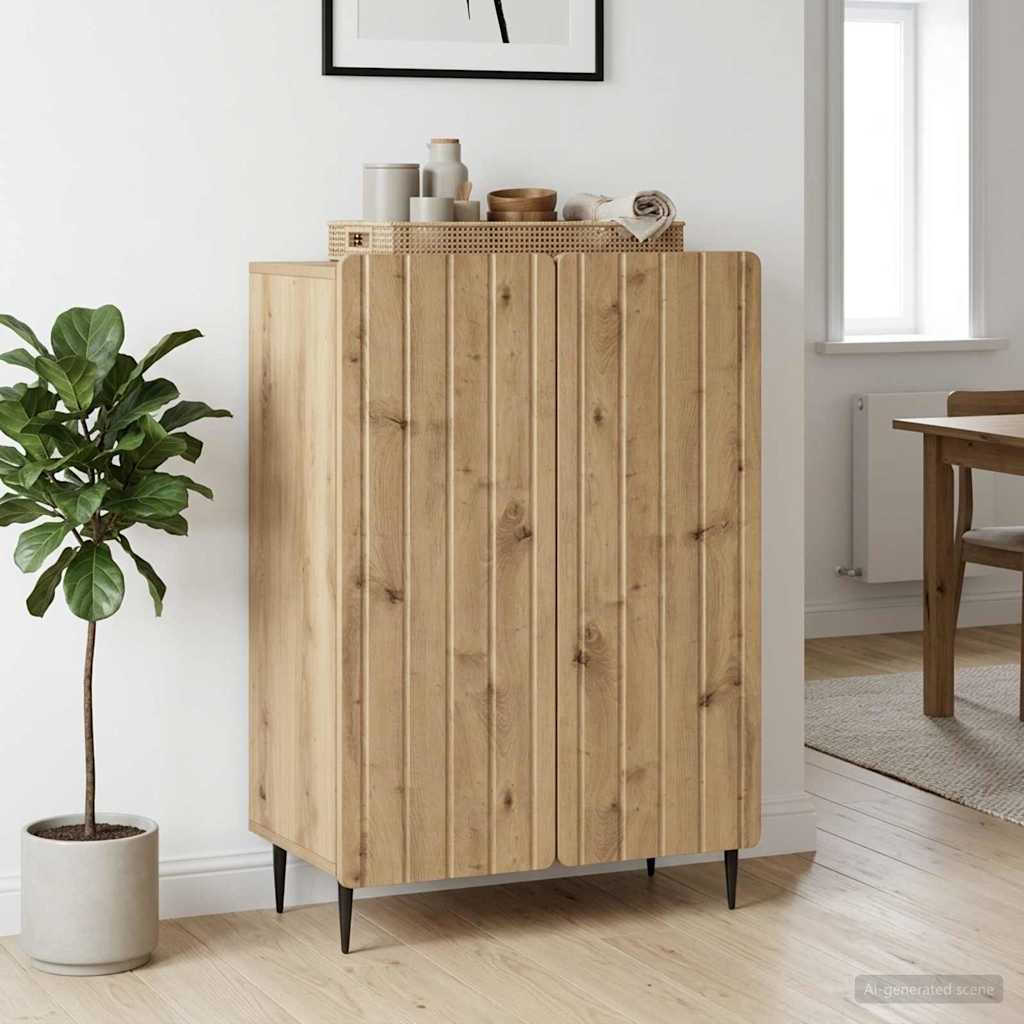 Dressoir Artisanaal eiken 66 x 34,5 x 92 cm Bewerkt hout