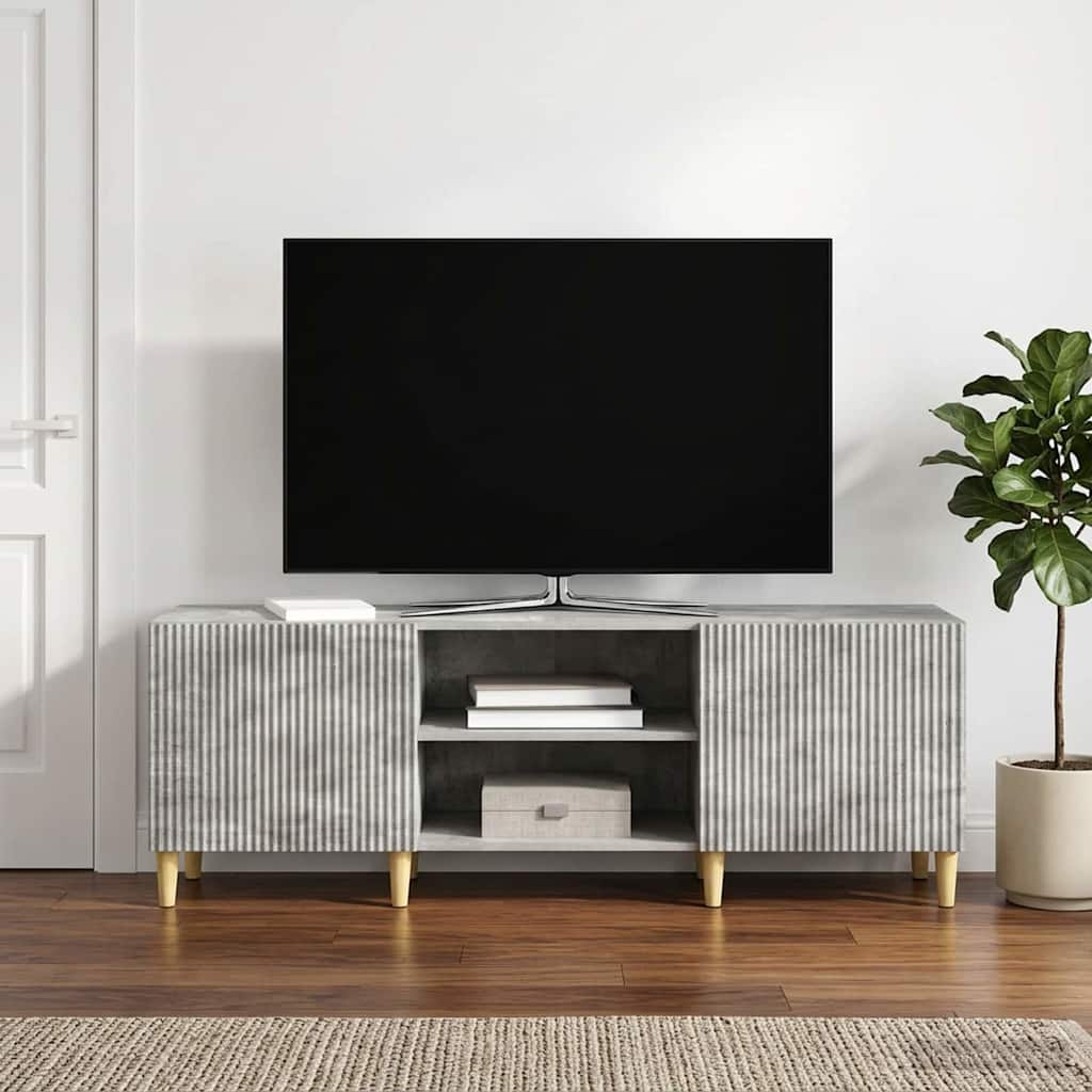 TV-kast Betongrijs 150 x 31 x 50 cm Bewerkt hout