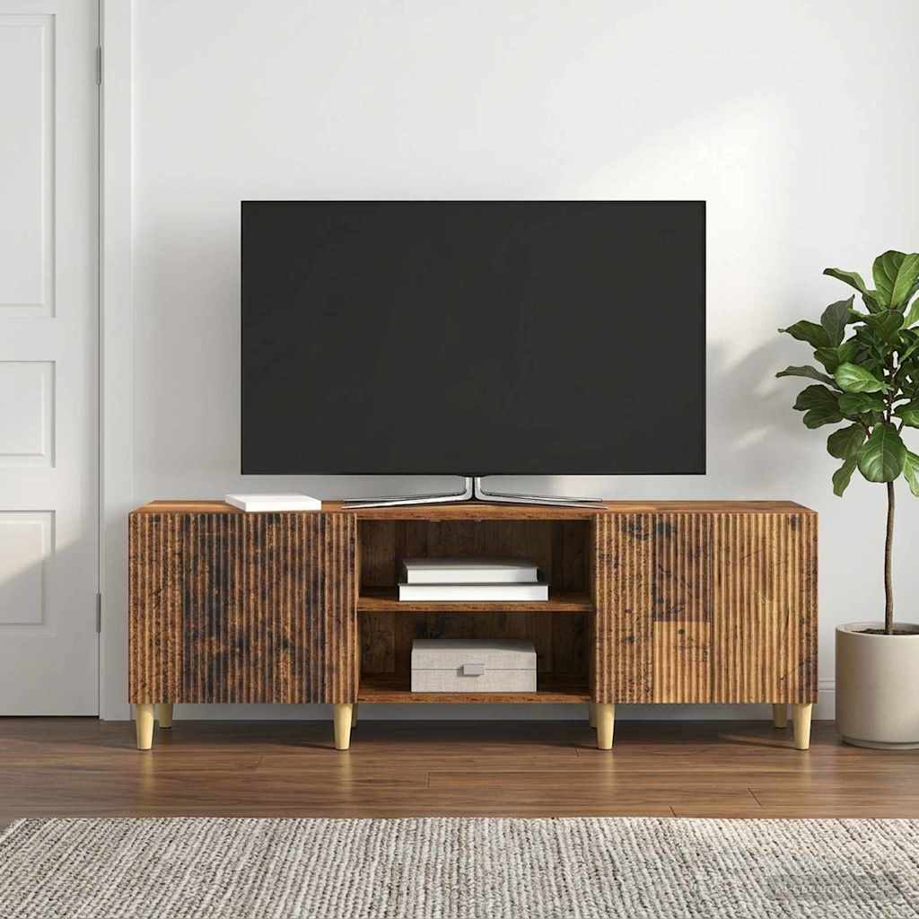 TV-kast Oud hout 150 x 31 x 50 cm Bewerkt hout – afbeelding 1