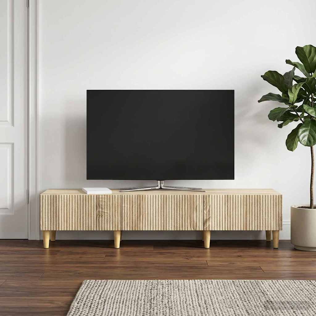 TV-kast met lade Sonoma Eiken 147 x 34,5 x 30 cm Bewerkt hout