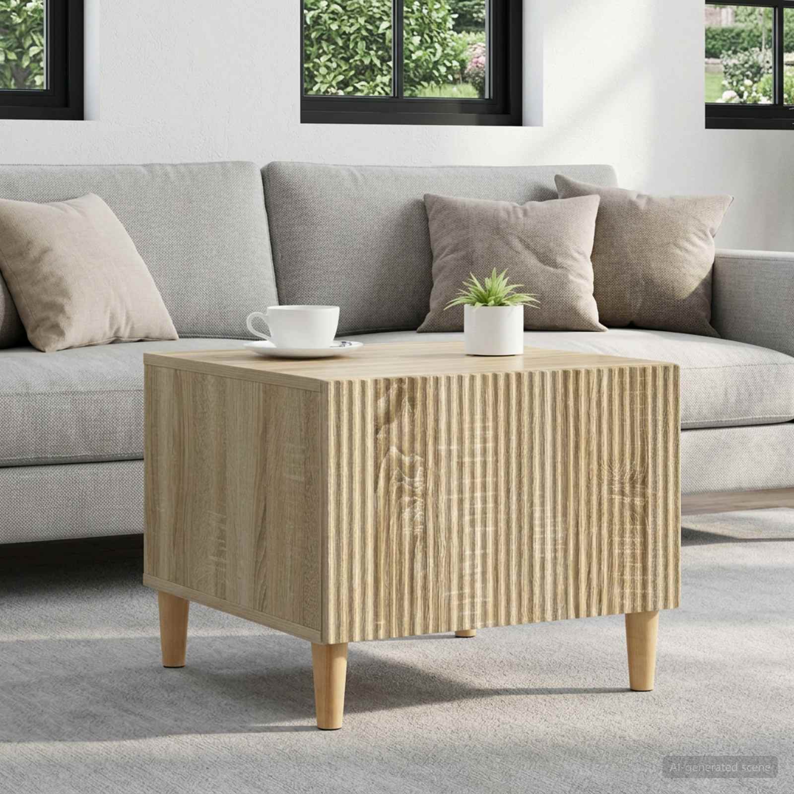 Salontafel met lade Sonoma Eiken 49 x 50 x 40 cm Bewerkt hout