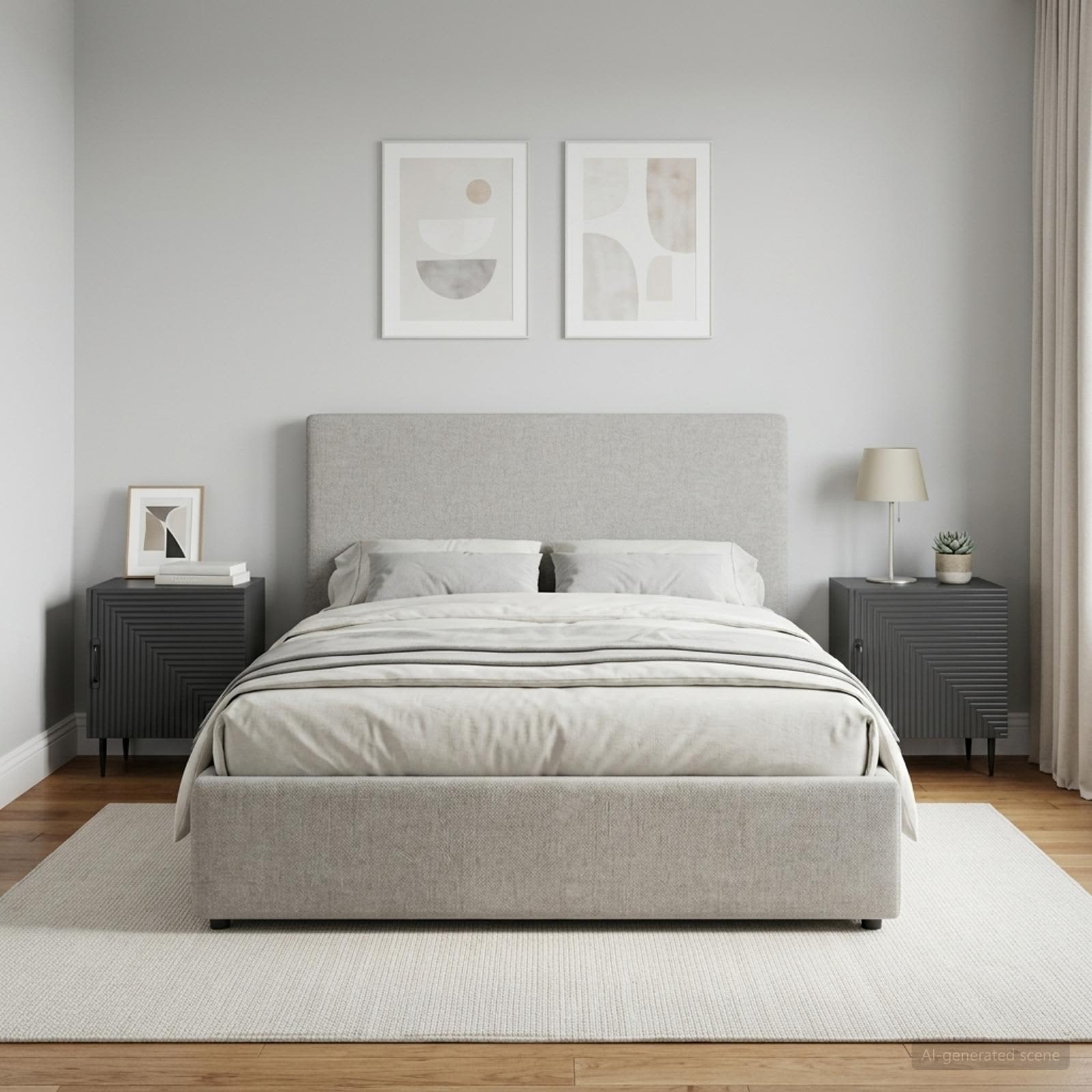 Nachtkastje 2 pcs Zwart 43 x 34,5 x 50 cm Bewerkt hout