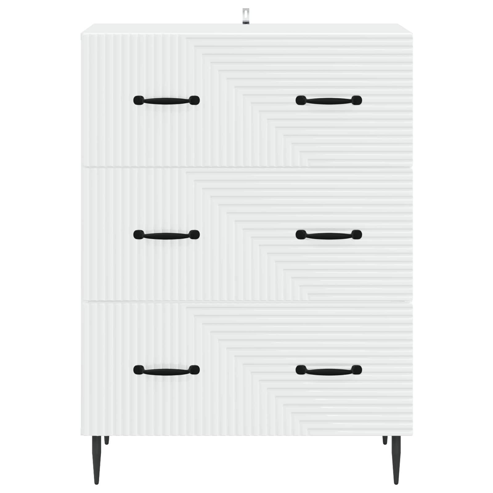 Ladenkast Wit 66 x 34,5 x 89,5 cm Bewerkt hout – afbeelding 6