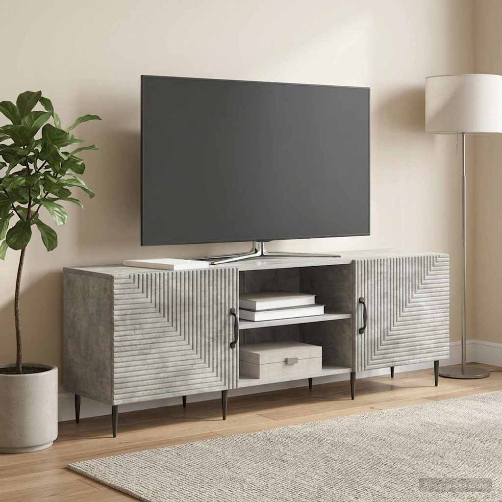 TV-kast Betongrijs 150 x 31 x 50 cm Bewerkt hout