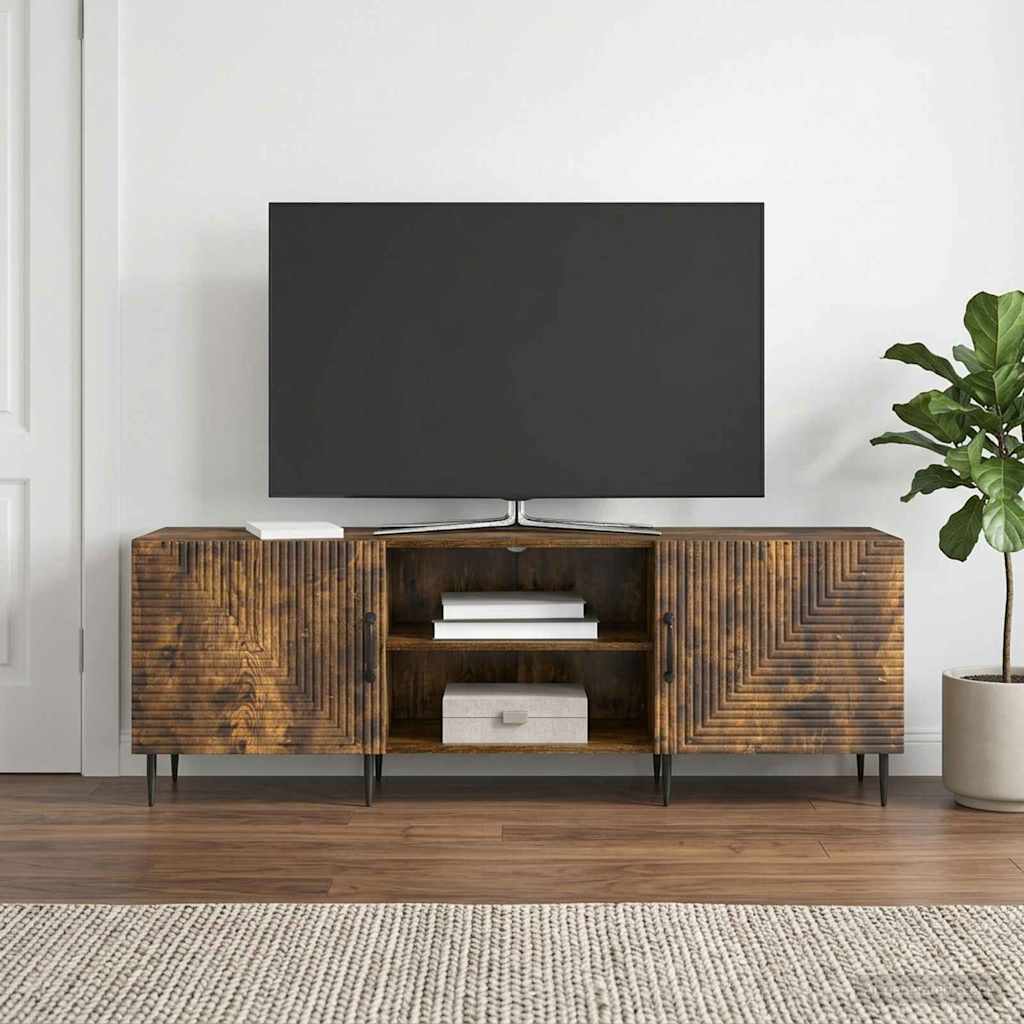 TV-kast Gerookt eiken 150 x 31 x 50 cm Bewerkt hout