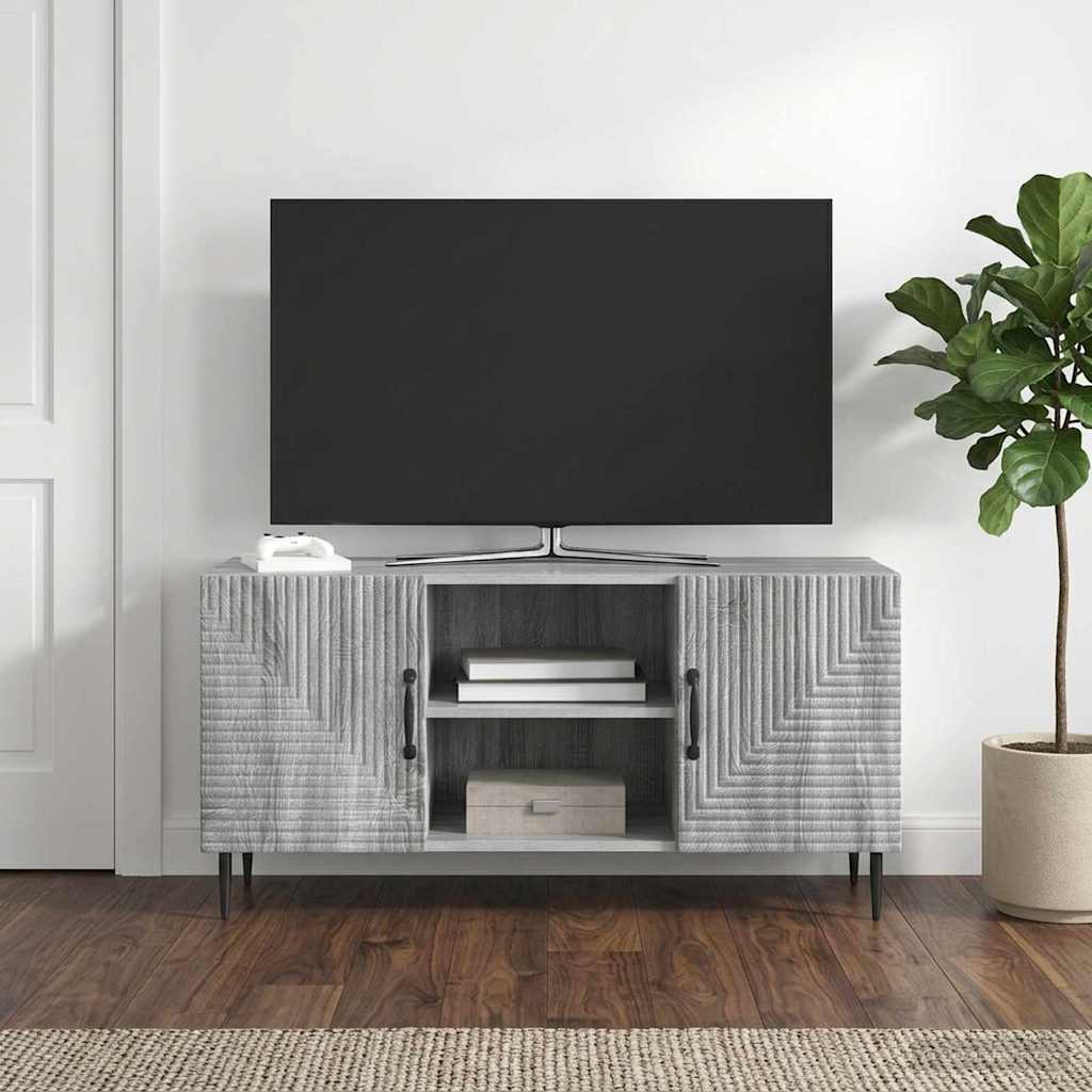 TV-kast Grijs sonoma 102 x 34,5 x 50 cm Bewerkt hout – afbeelding 1