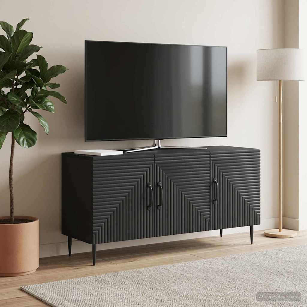 TV-kast Zwart 99 x 34,5 x 50 cm Bewerkt hout