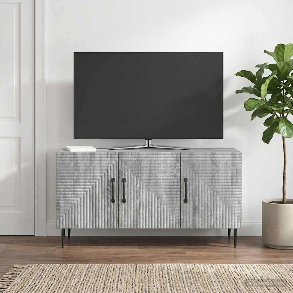 TV-kast Grijs sonoma 99 x 34,5 x 50 cm Bewerkt hout