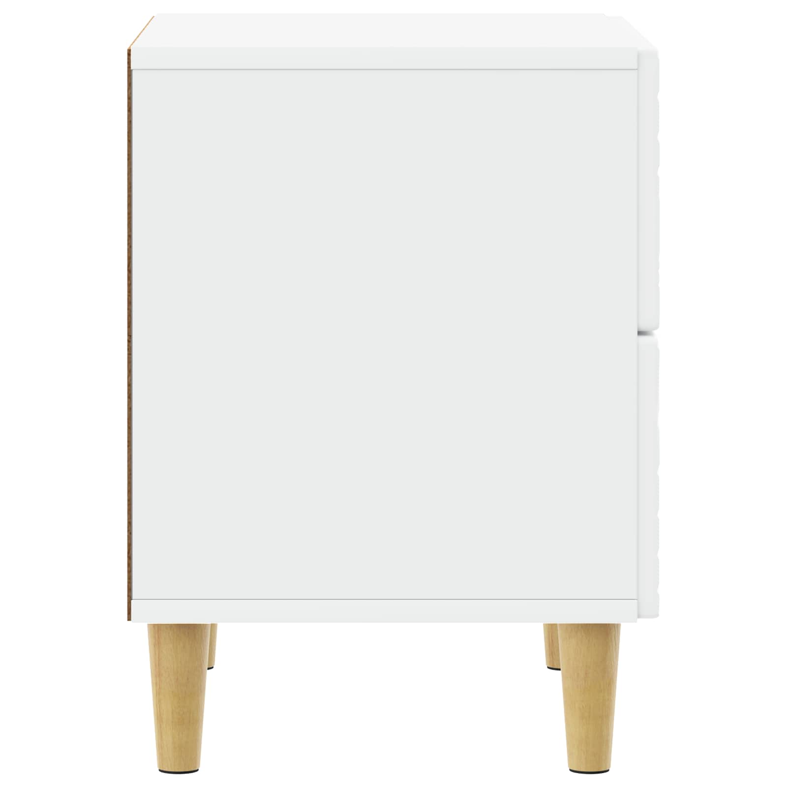 Nachtkastje 2 pcs Wit 43 x 34,5 x 48 cm Bewerkt hout – afbeelding 7