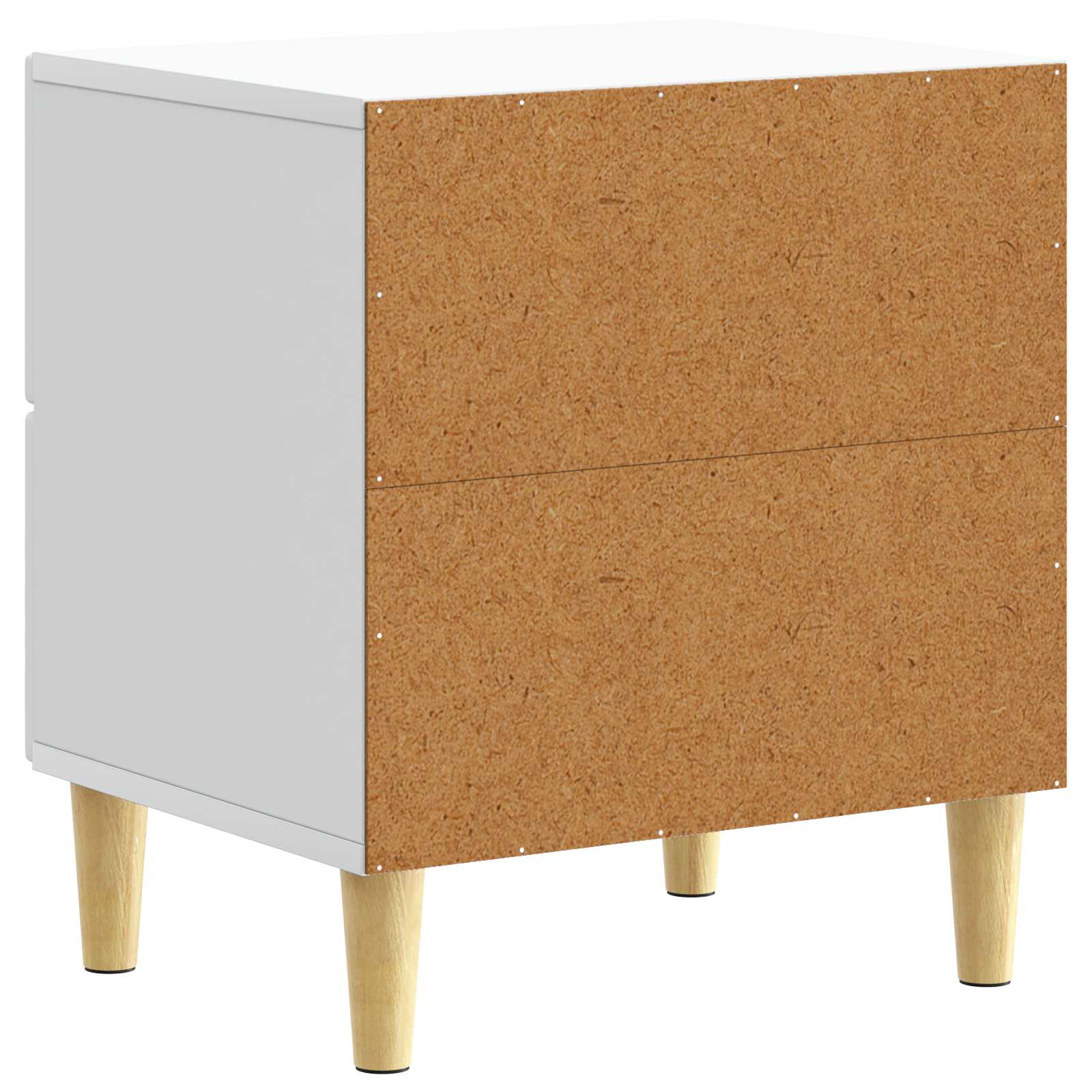 Nachtkastje 2 pcs Wit 43 x 34,5 x 48 cm Bewerkt hout – afbeelding 8