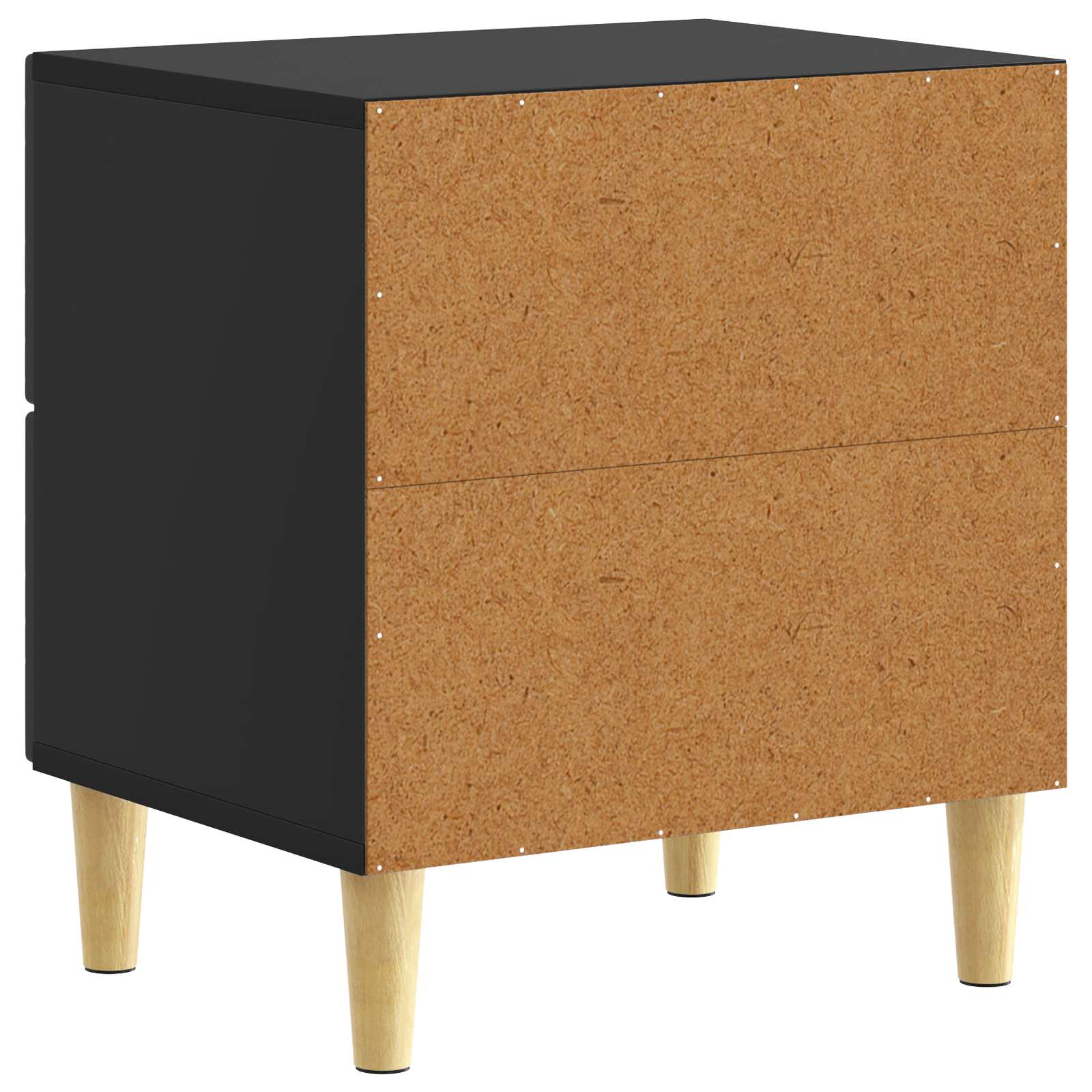 Nachtkastje 2 pcs Zwart 43 x 34,5 x 48 cm Bewerkt hout – afbeelding 8