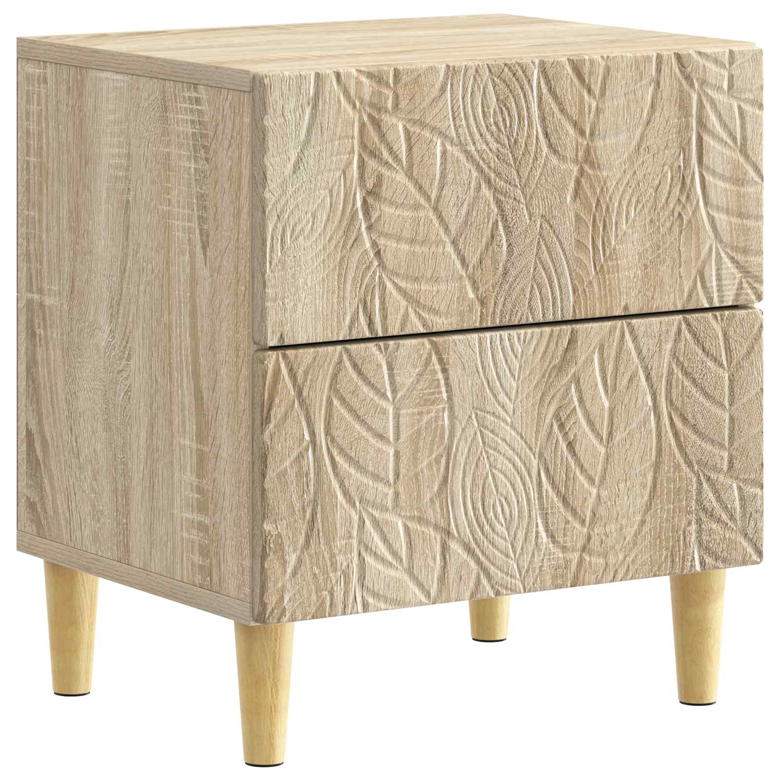 Nachtkastje 2 pcs Sonoma Eiken 43 x 34,5 x 48 cm Bewerkt hout – afbeelding 4
