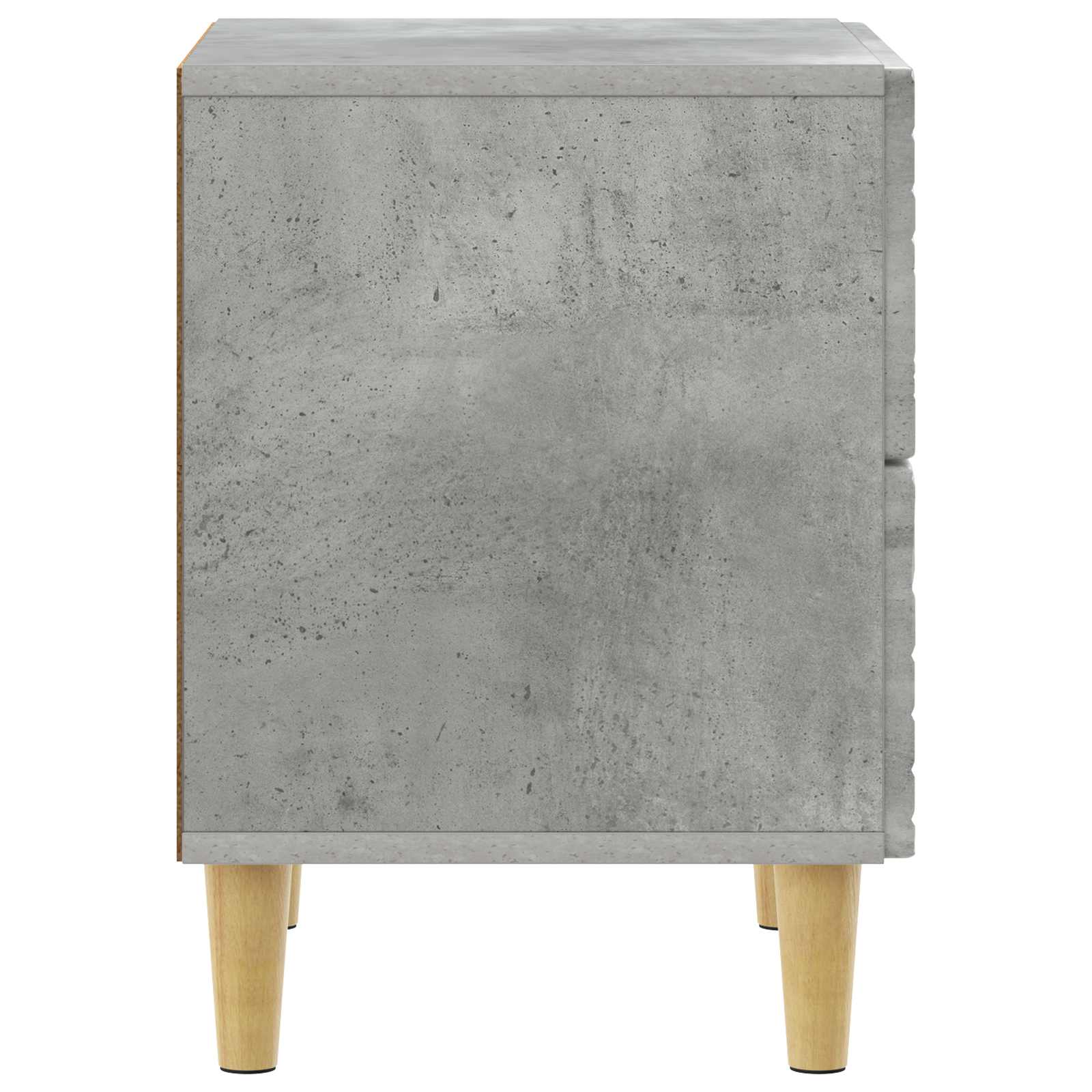 Nachtkastje Betongrijs 43 x 34,5 x 48 cm Bewerkt hout – afbeelding 5