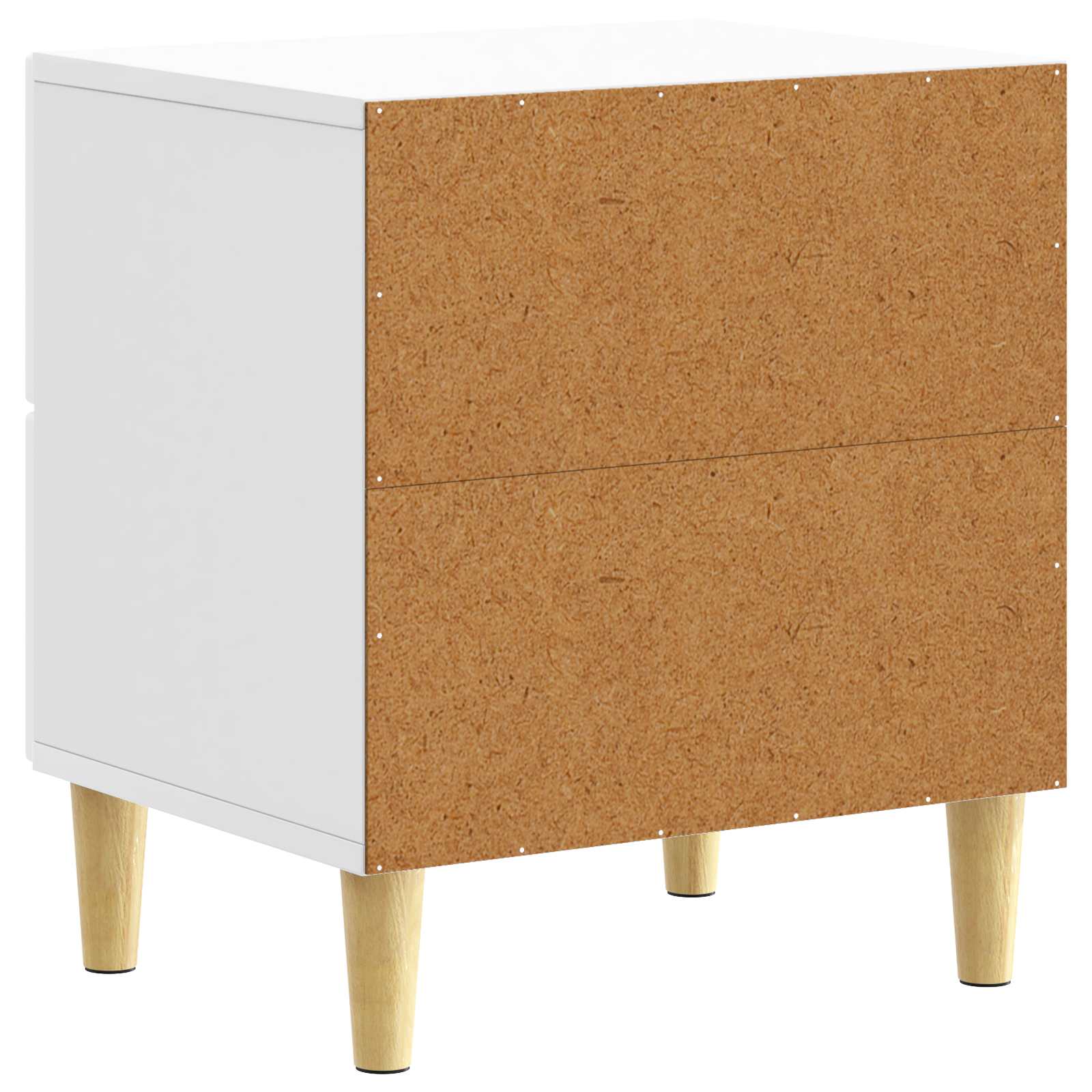 Nachtkastje Hoogglans Wit 43 x 34,5 x 48 cm Bewerkt hout – afbeelding 6