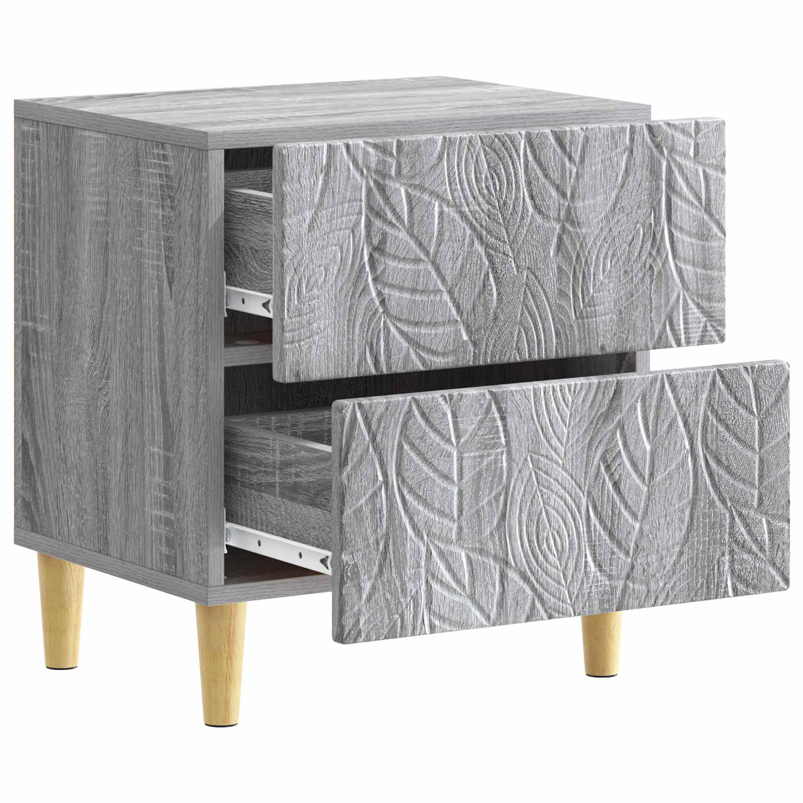 Nachtkastje Grijs Sonoma 43 x 34,5 x 48 cm Bewerkt hout – afbeelding 3