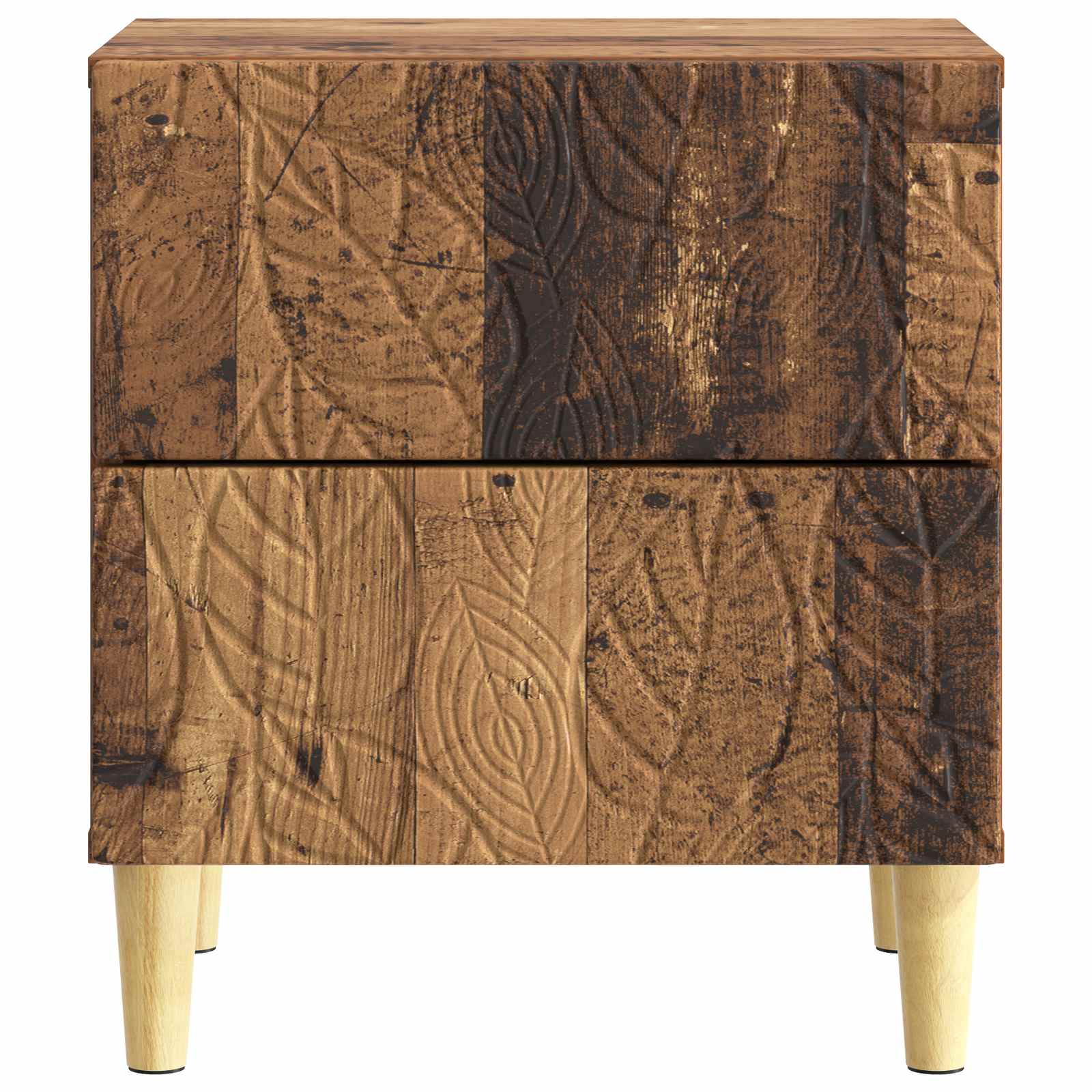 Nachtkastje Oud hout 43 x 34,5 x 48 cm Bewerkt hout – afbeelding 4