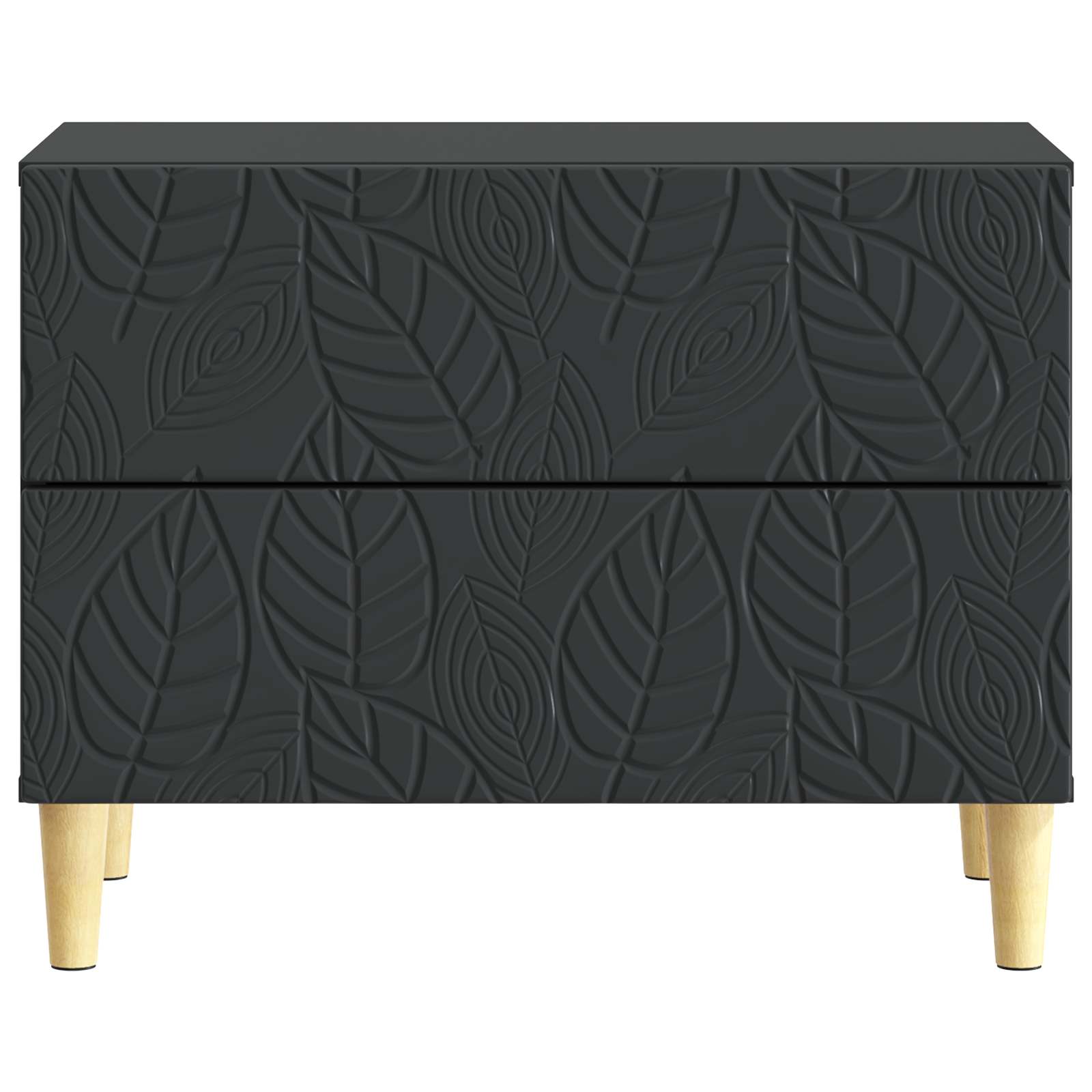 Nachtkastje Zwart 62 x 34,5 x 48 cm Bewerkt hout – afbeelding 4