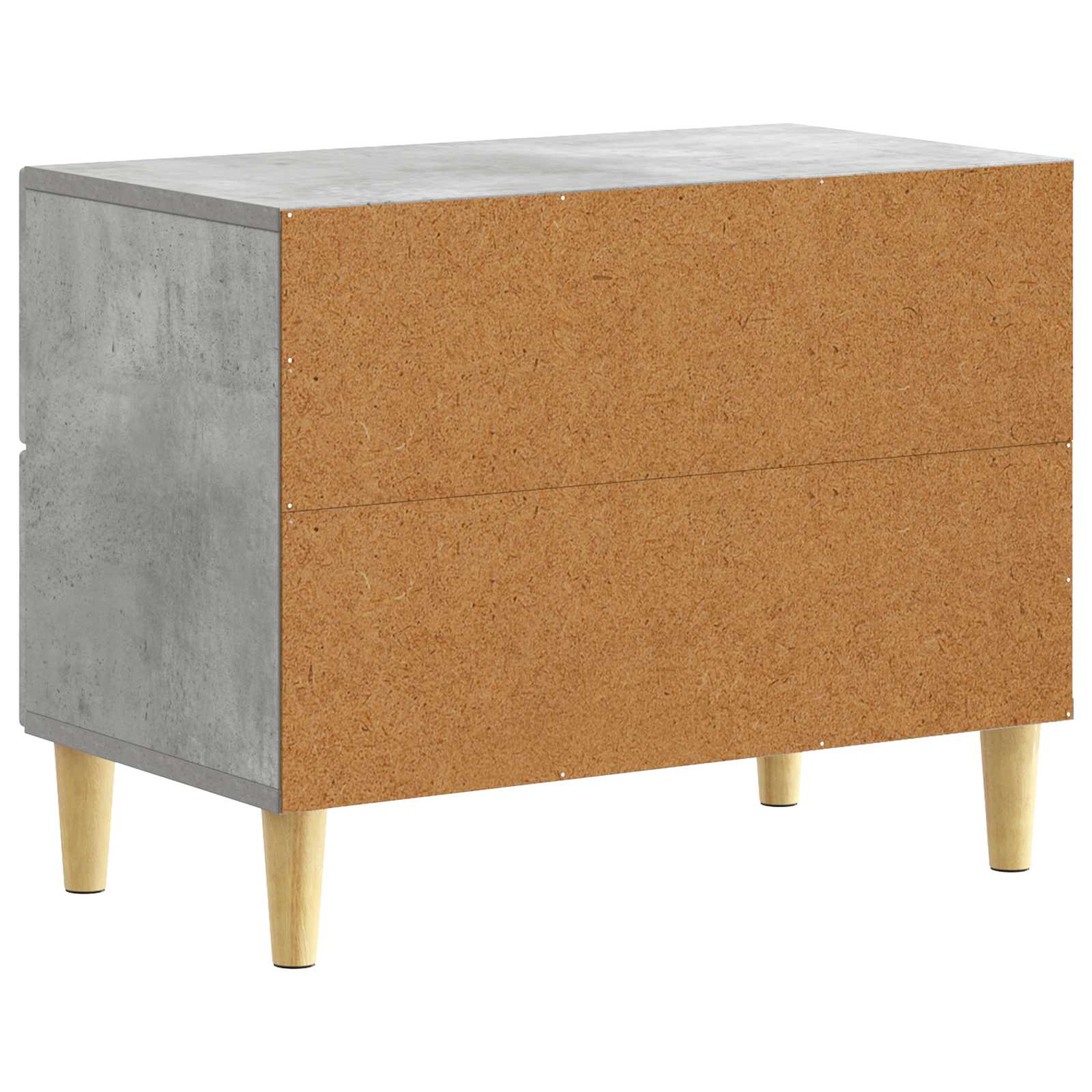 Nachtkastje Betongrijs 62 x 34,5 x 48 cm Bewerkt hout – afbeelding 6