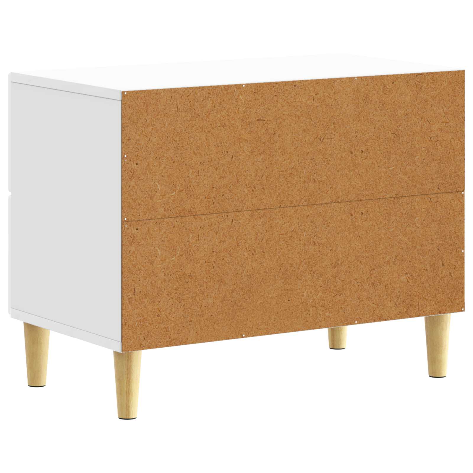 Nachtkastje Hoogglans Wit 62 x 34,5 x 48 cm Bewerkt hout – afbeelding 6