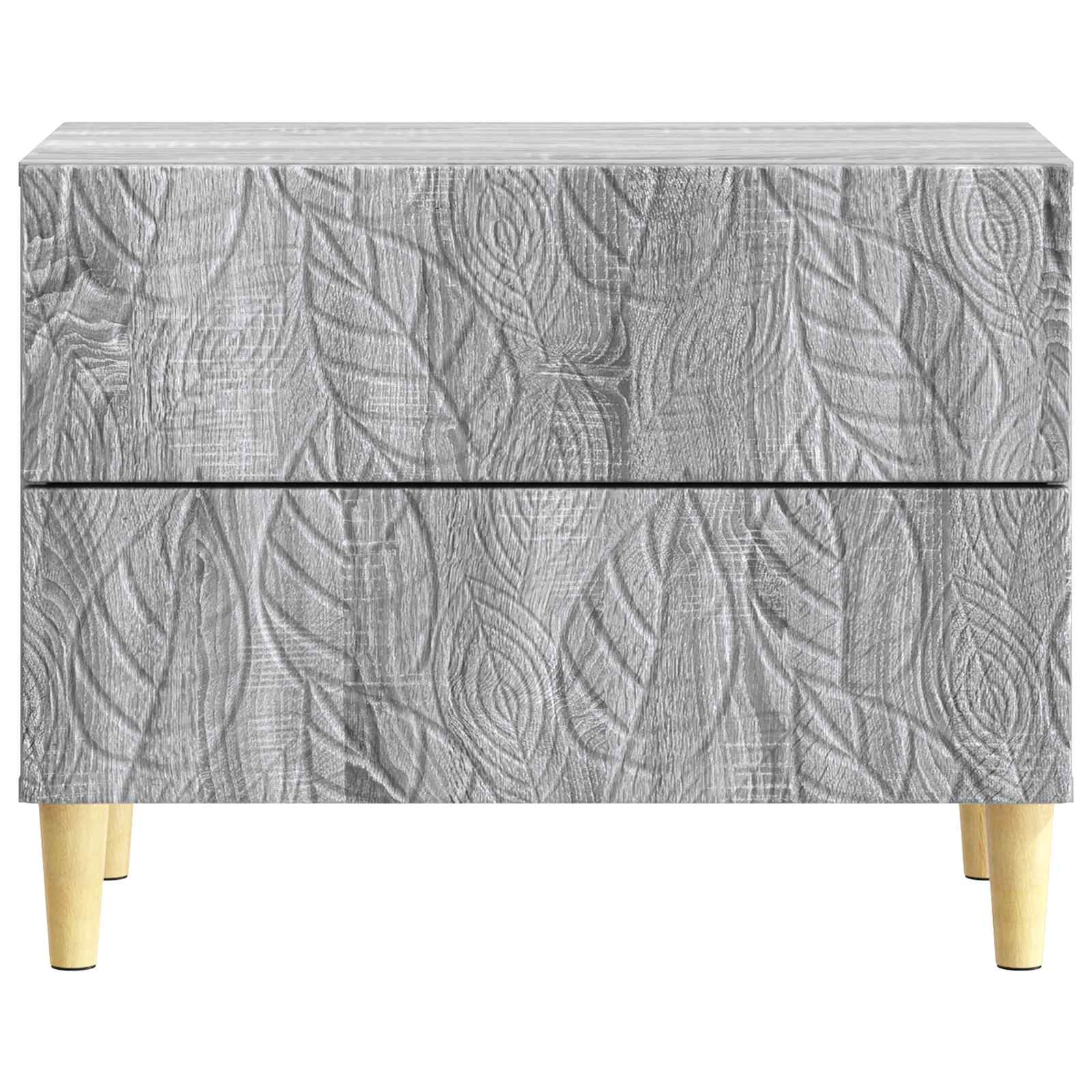 Nachtkastje Grijs Sonoma 62 x 34,5 x 48 cm Bewerkt hout – afbeelding 4