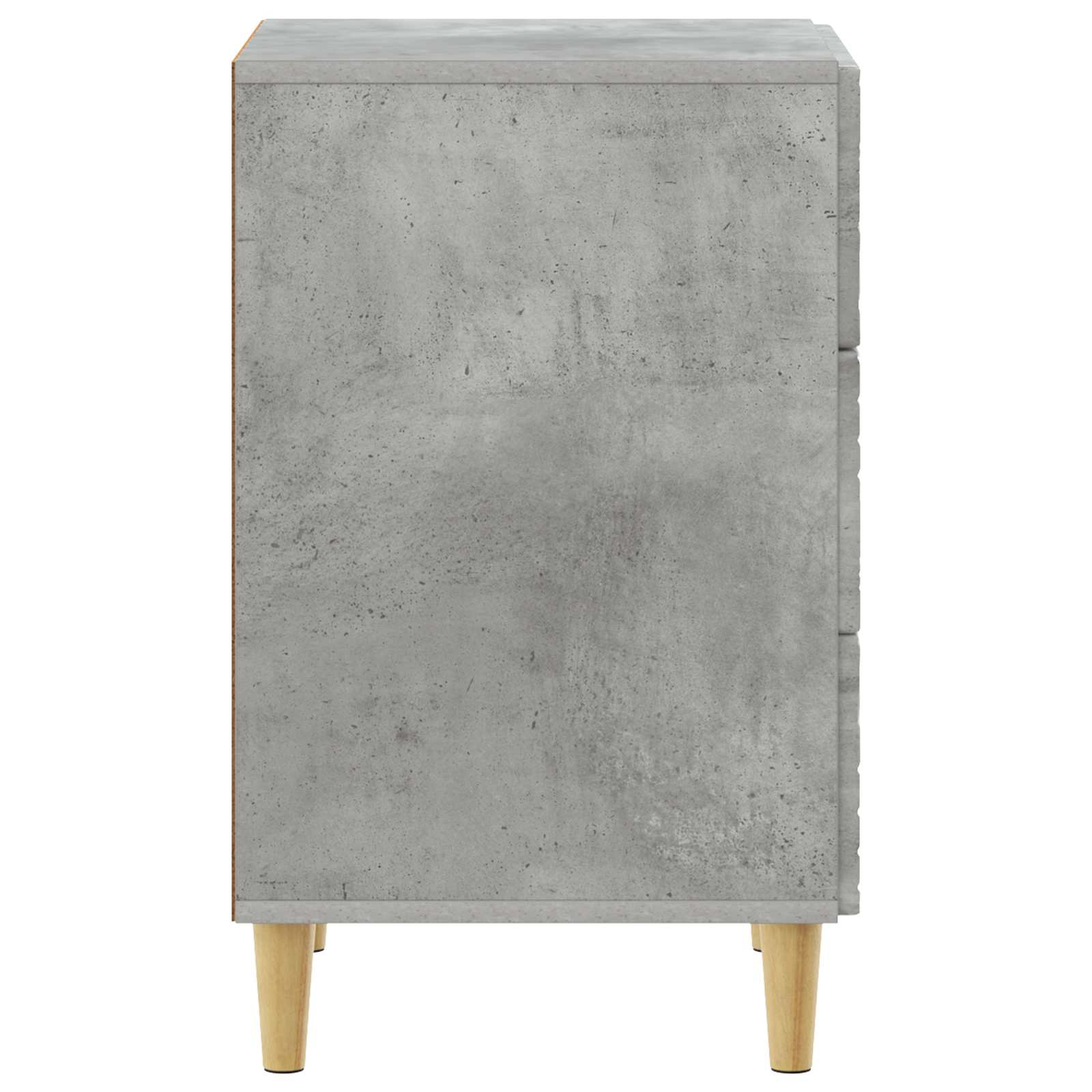 Nachtkastje Betongrijs 43 x 39,5 x 66,5 cm Bewerkt hout – afbeelding 5