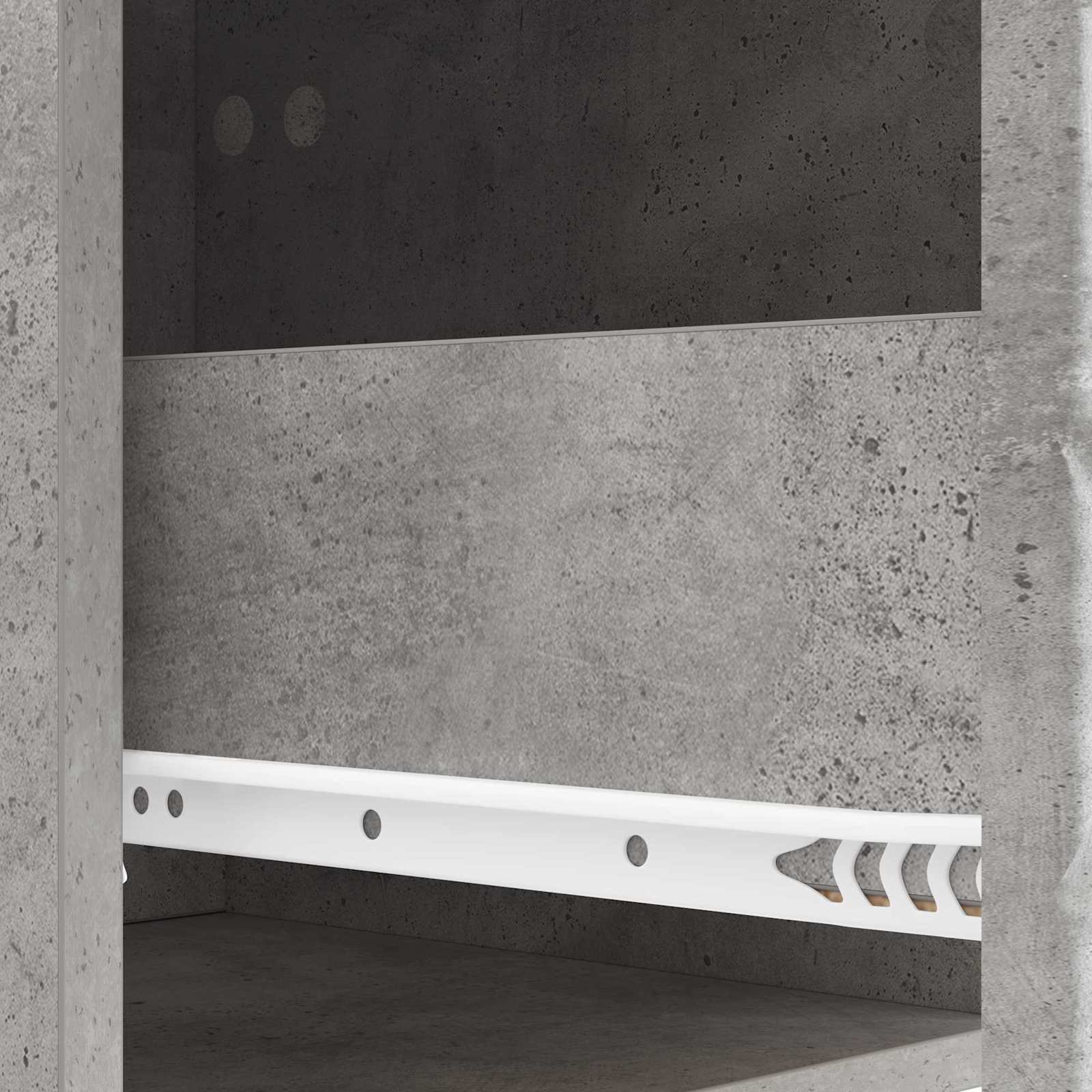 Nachtkastje Betongrijs 43 x 39,5 x 66,5 cm Bewerkt hout – afbeelding 8