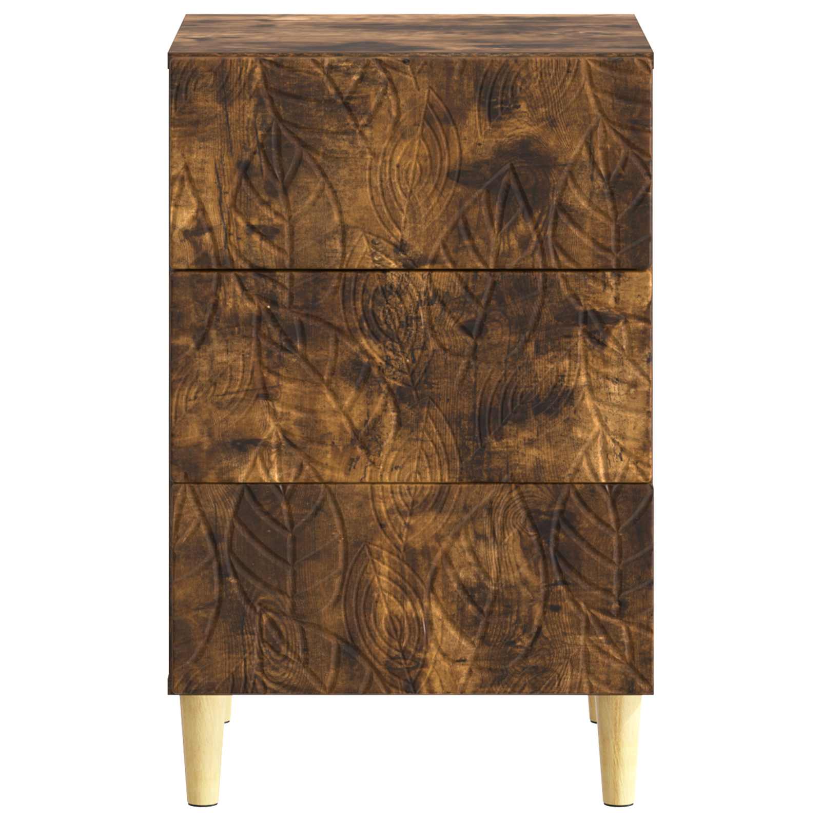 Nachtkastje Gerookt eiken 43 x 39,5 x 66,5 cm Bewerkt hout – afbeelding 4