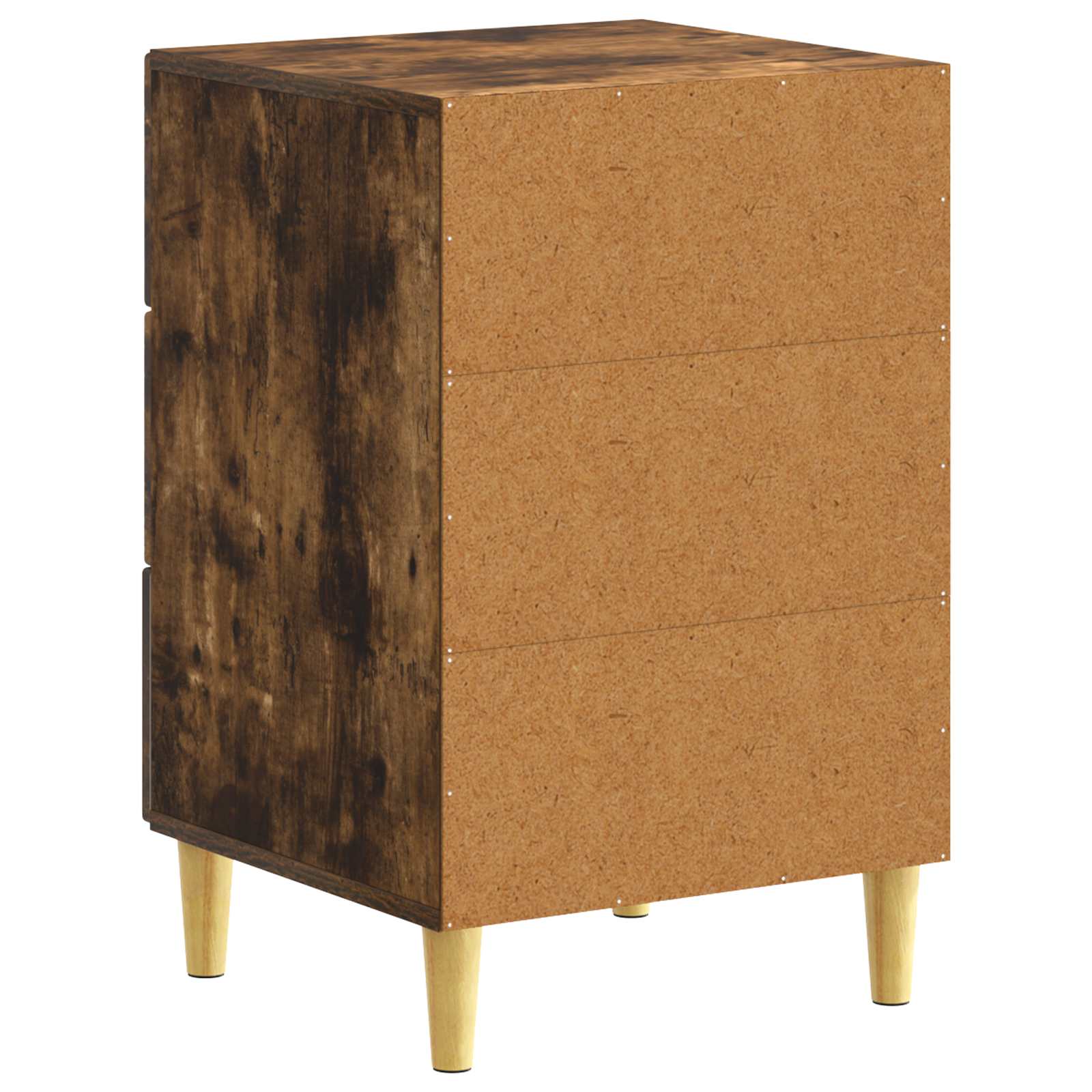 Nachtkastje Gerookt eiken 43 x 39,5 x 66,5 cm Bewerkt hout – afbeelding 6