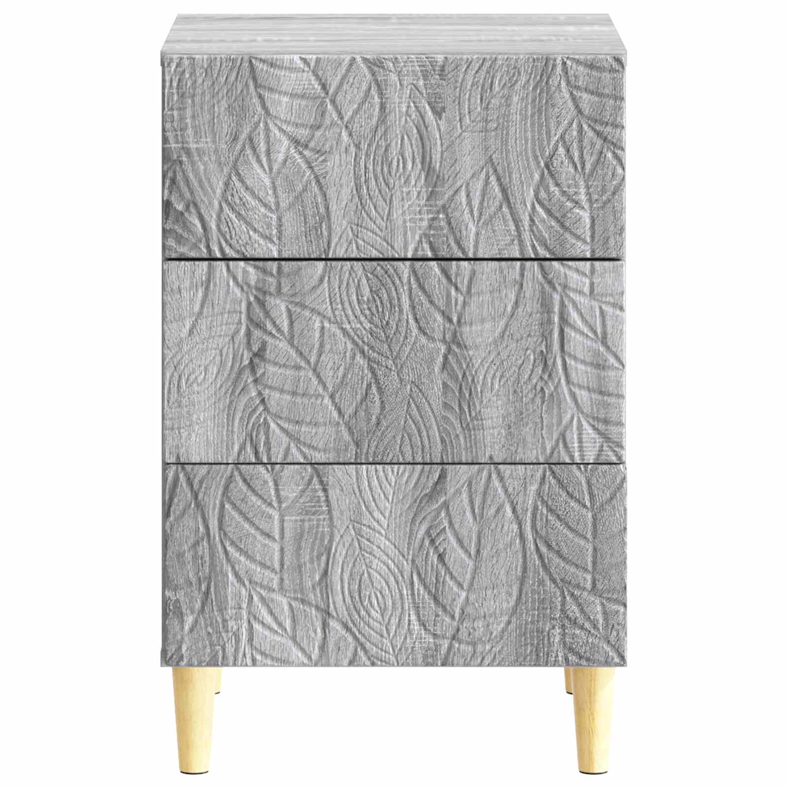Nachtkastje Grijs Sonoma 43 x 39,5 x 66,5 cm Bewerkt hout – afbeelding 4