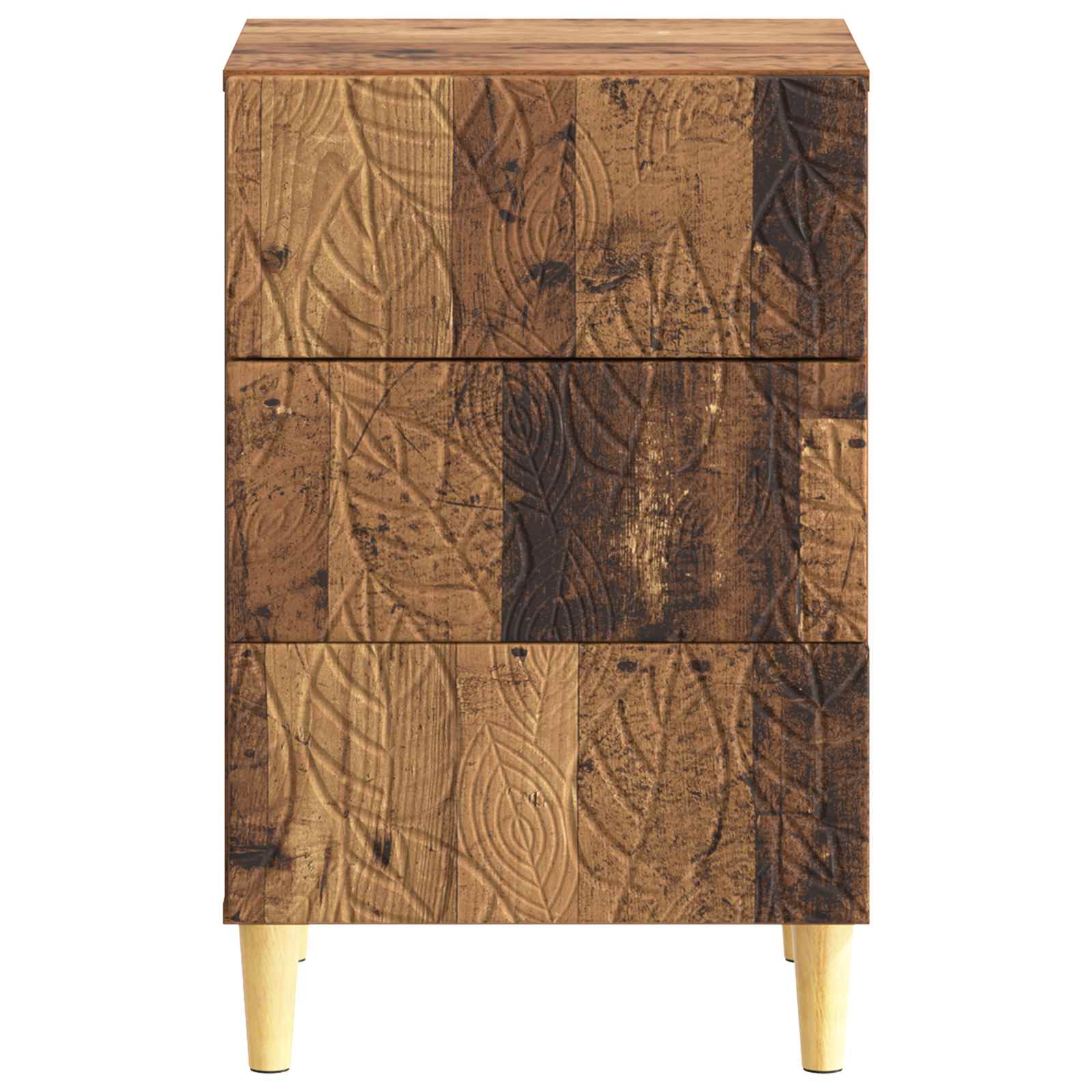Nachtkastje Oud hout 43 x 39,5 x 66,5 cm Bewerkt hout – afbeelding 4