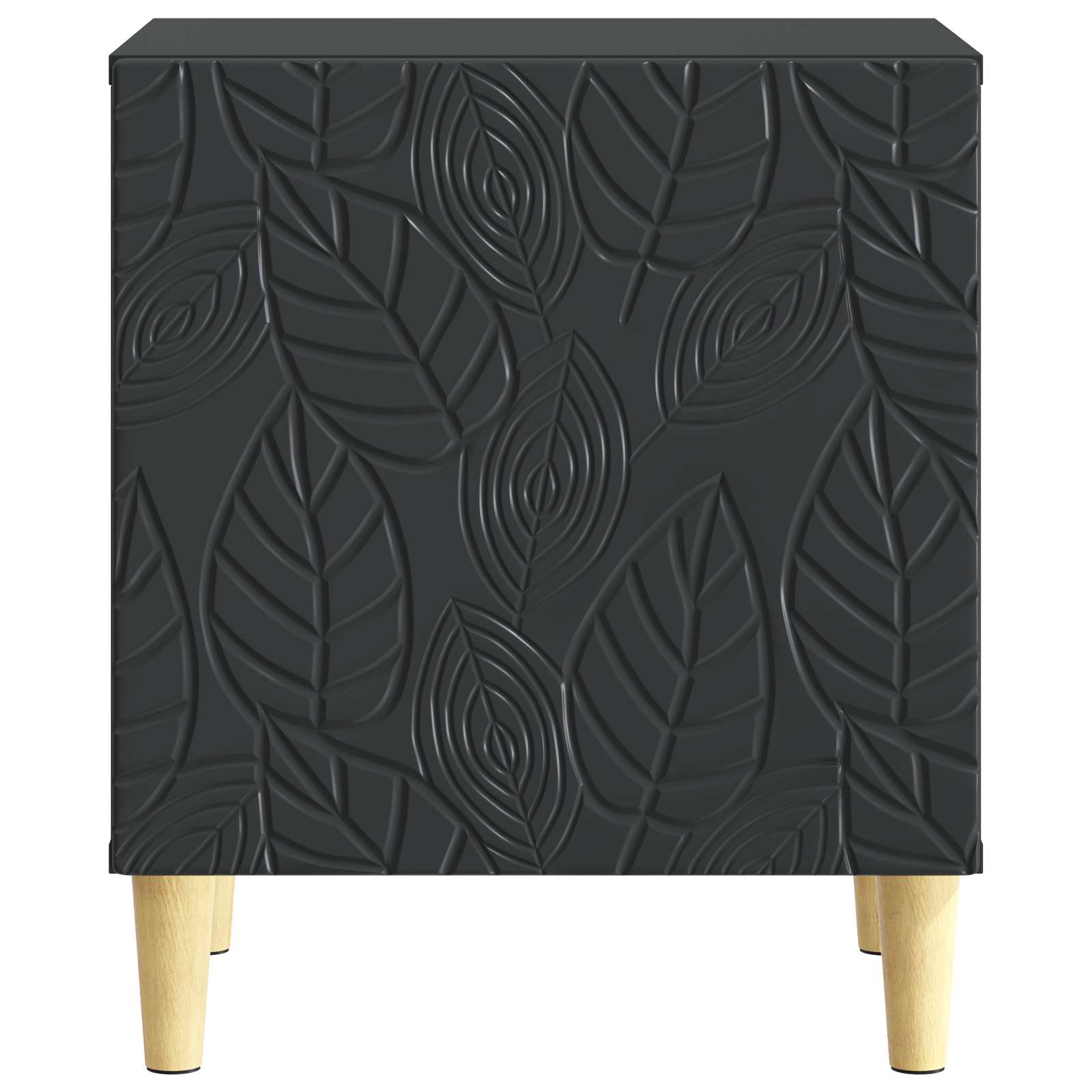 Nachtkastje 2 pcs Zwart 43 x 34,5 x 50 cm Bewerkt hout – afbeelding 6