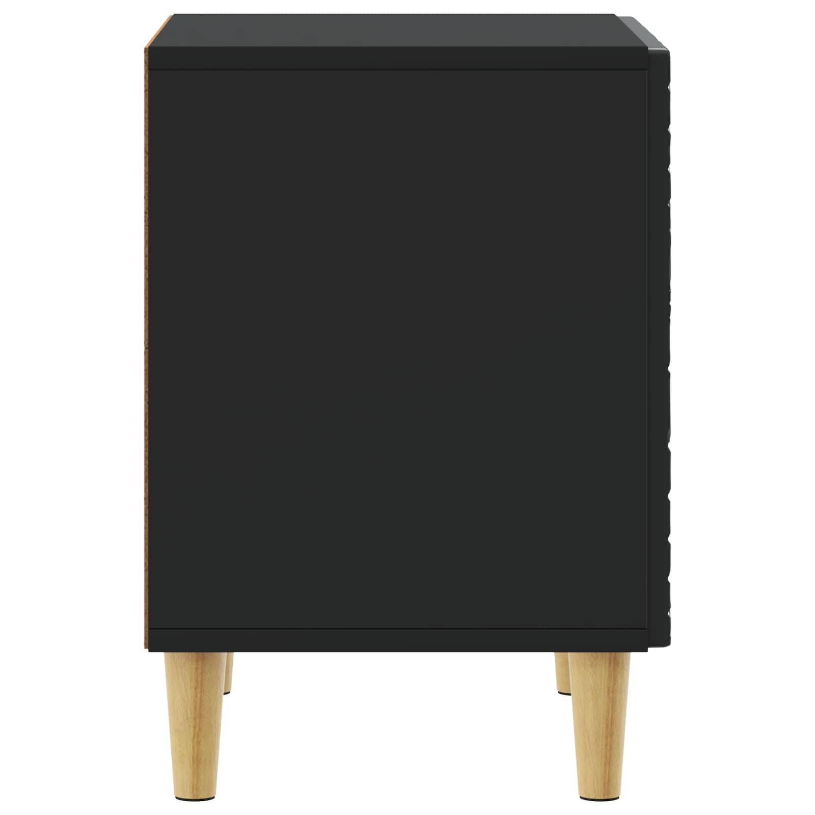 Nachtkastje 2 pcs Zwart 43 x 34,5 x 50 cm Bewerkt hout – afbeelding 7