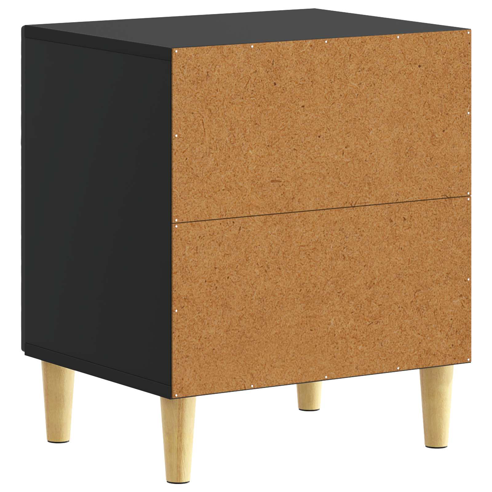 Nachtkastje 2 pcs Zwart 43 x 34,5 x 50 cm Bewerkt hout – afbeelding 8