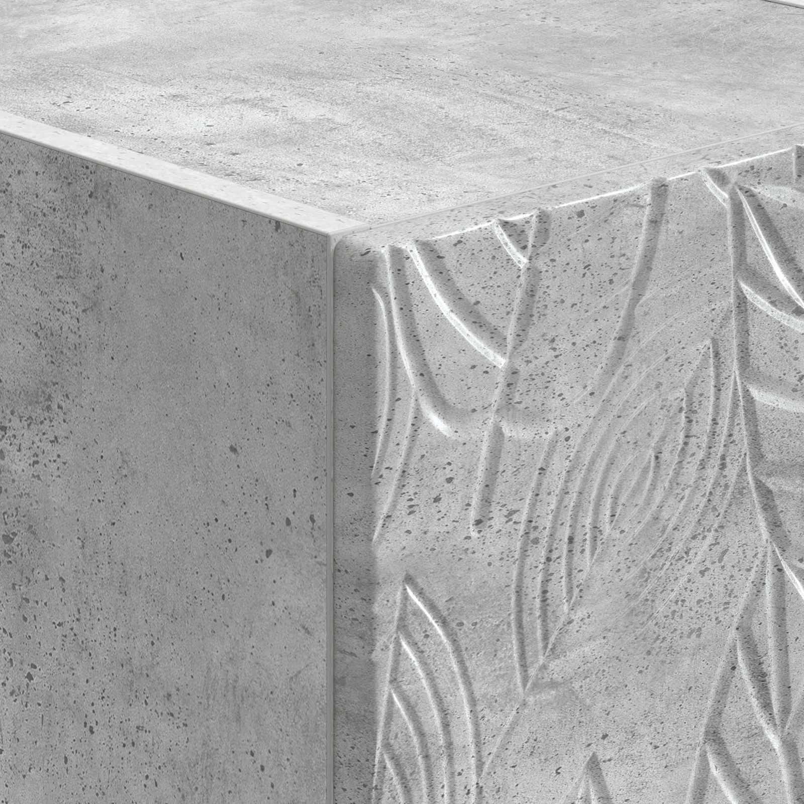 Nachtkastje 2 pcs Betongrijs 43 x 34,5 x 50 cm Bewerkt hout – afbeelding 9