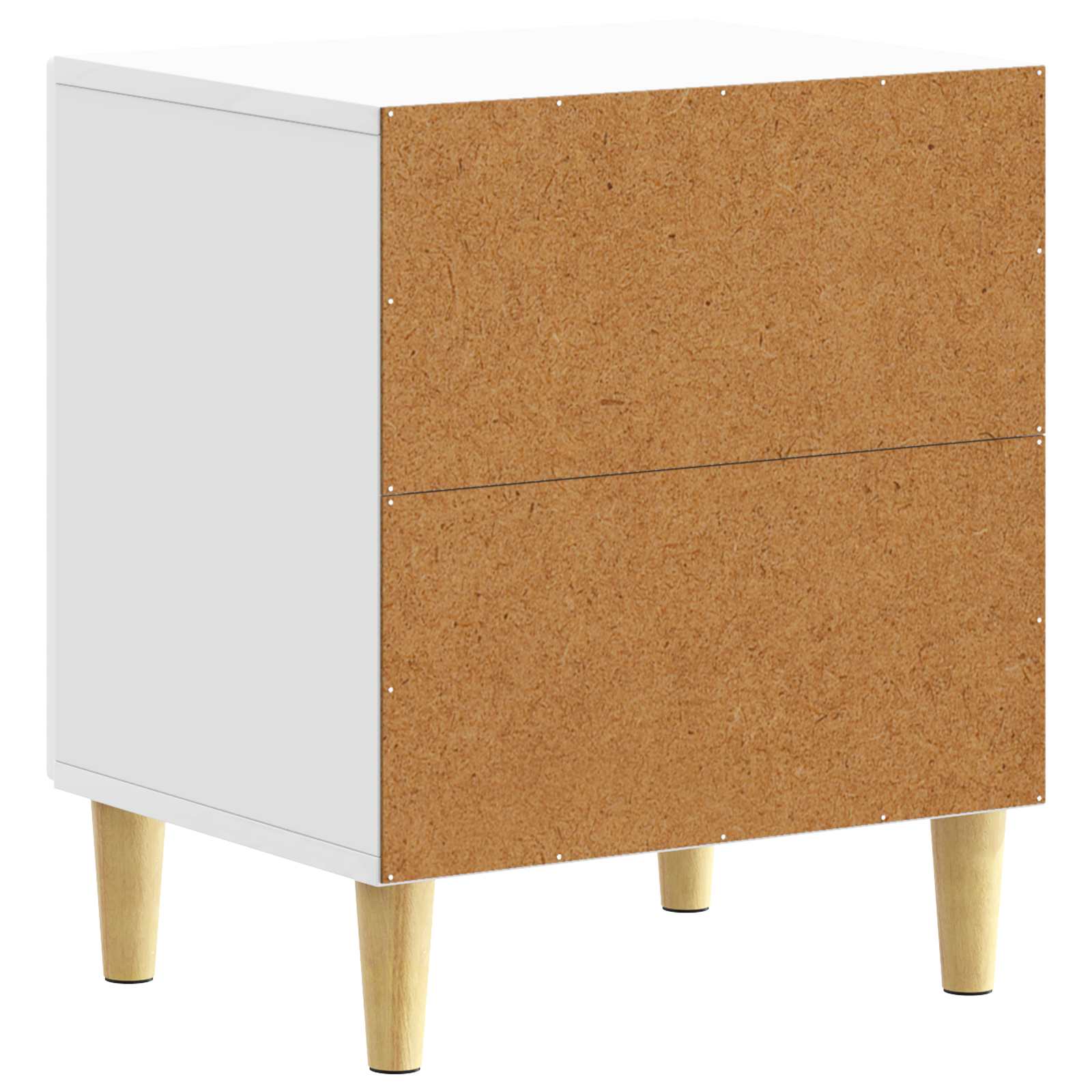 Nachtkastje 2 pcs Hoogglans Wit 43 x 34,5 x 50 cm Bewerkt hout – afbeelding 8
