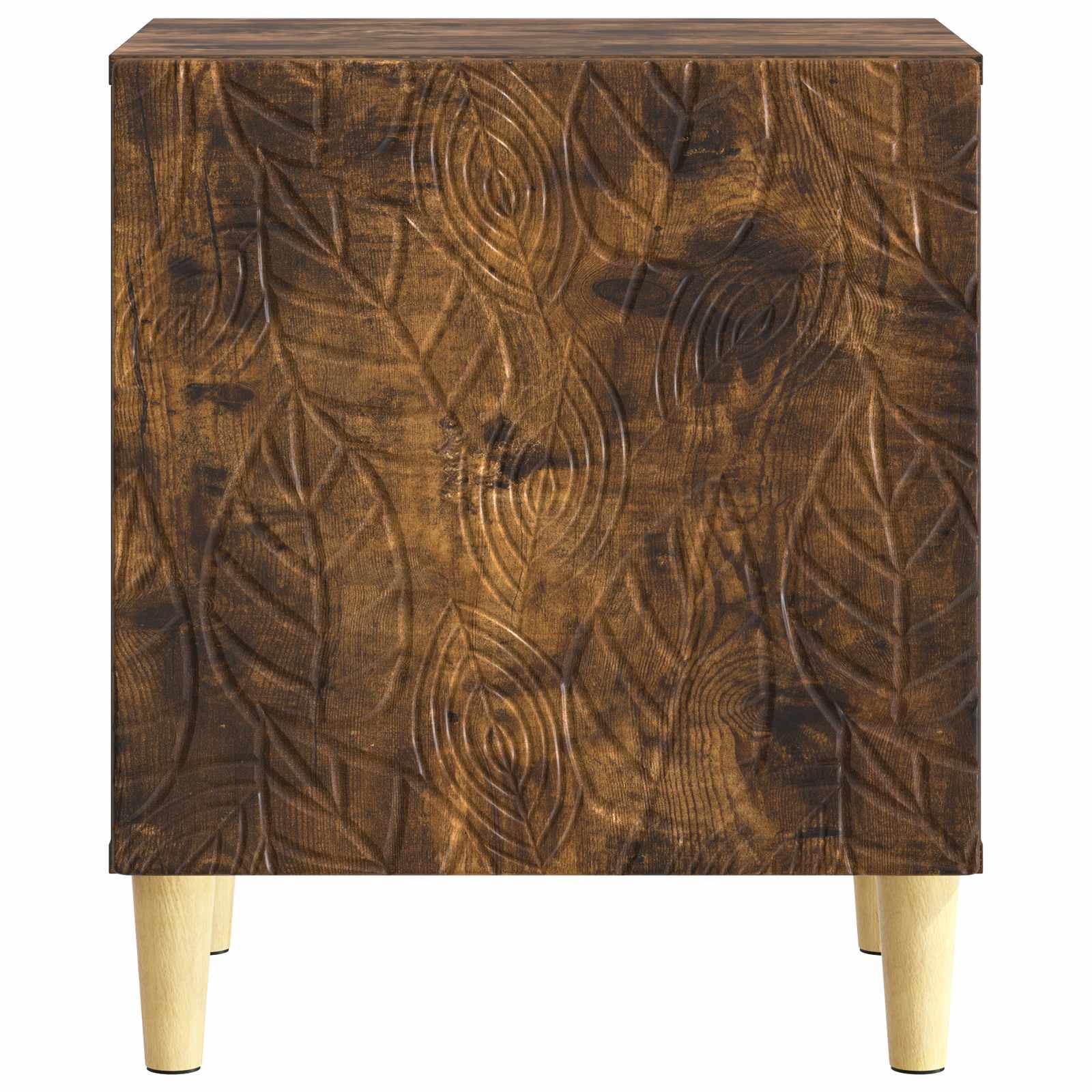 Nachtkastje 2 pcs Gerookt eiken 43 x 34,5 x 50 cm Bewerkt hout – afbeelding 6