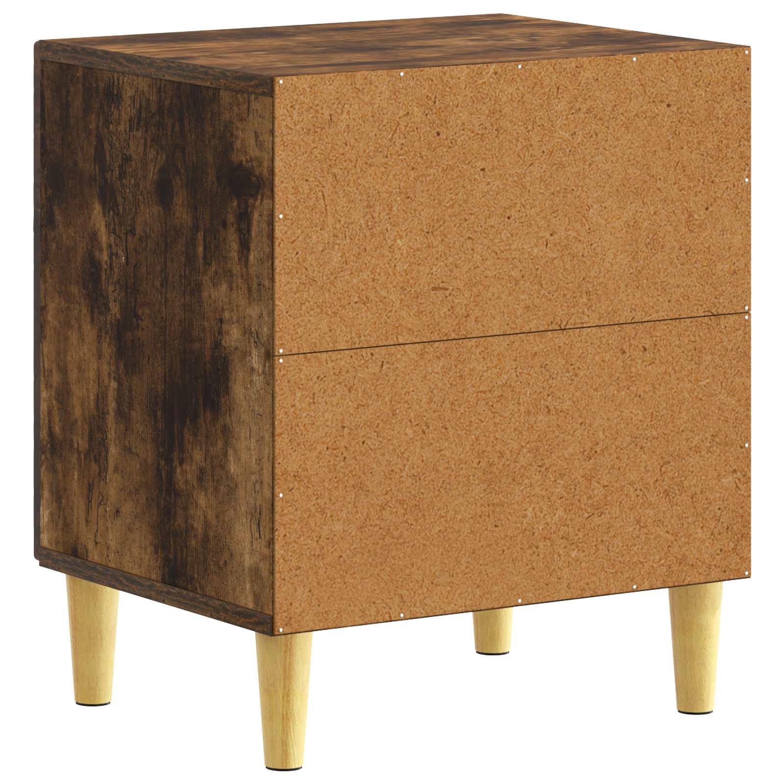 Nachtkastje 2 pcs Gerookt eiken 43 x 34,5 x 50 cm Bewerkt hout – afbeelding 8