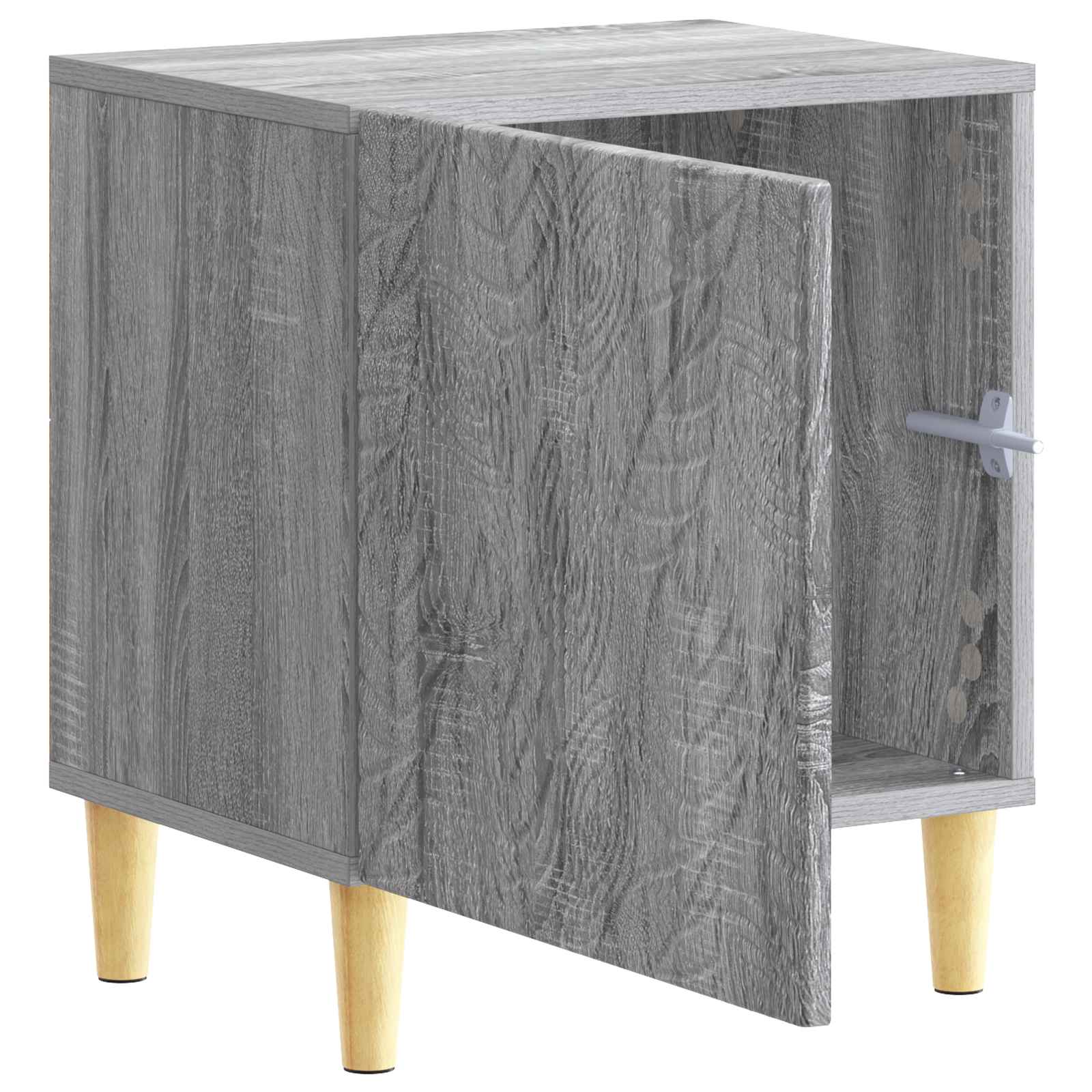 Nachtkastje Grijs Sonoma 43 x 34,5 x 50 cm Bewerkt hout – afbeelding 3