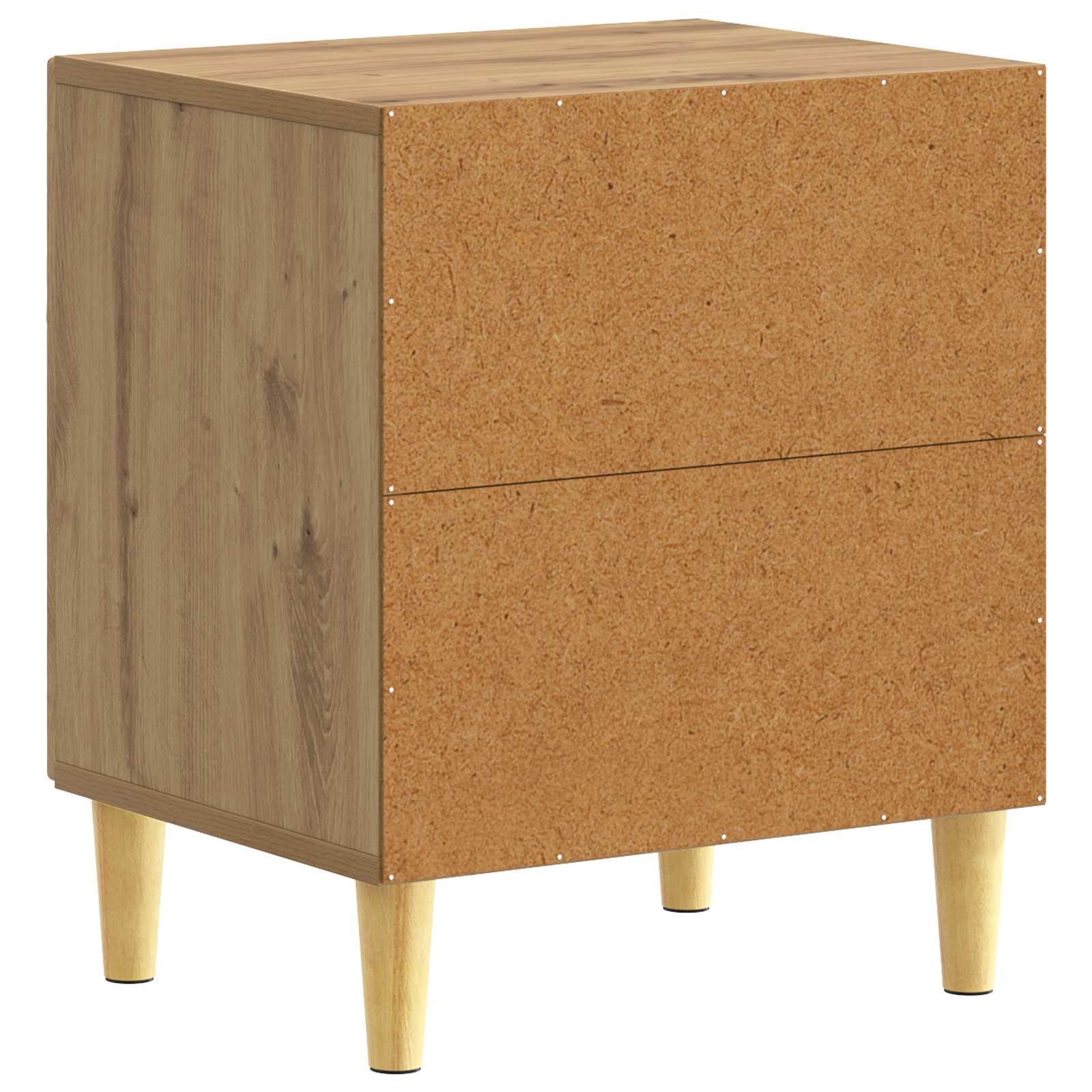 Nachtkastje Artisanaal eiken 43 x 34,5 x 50 cm Bewerkt hout – afbeelding 6
