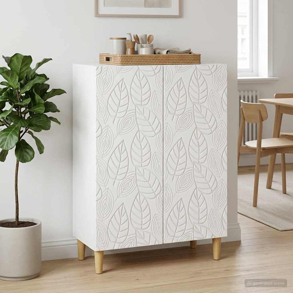 Dressoir Wit 66 x 34,5 x 90 cm Bewerkt hout