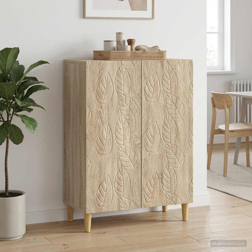 Dressoir Sonoma Eiken 66 x 34,5 x 90 cm Bewerkt hout