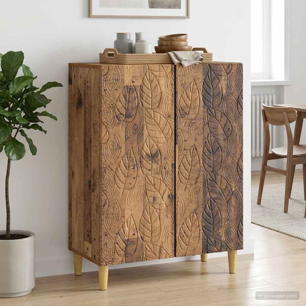 Dressoir Oud hout 66 x 34,5 x 90 cm Bewerkt hout