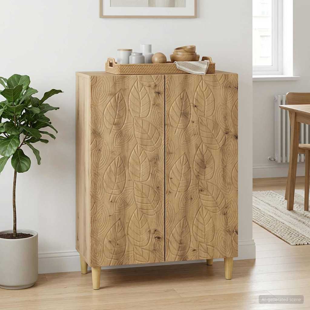 Dressoir Artisanaal eiken 66 x 34,5 x 90 cm Bewerkt hout