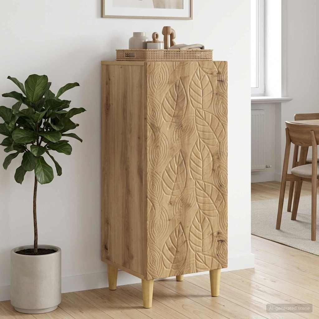 Dressoir Artisanaal eiken 33 x 34,5 x 90 cm Bewerkt hout