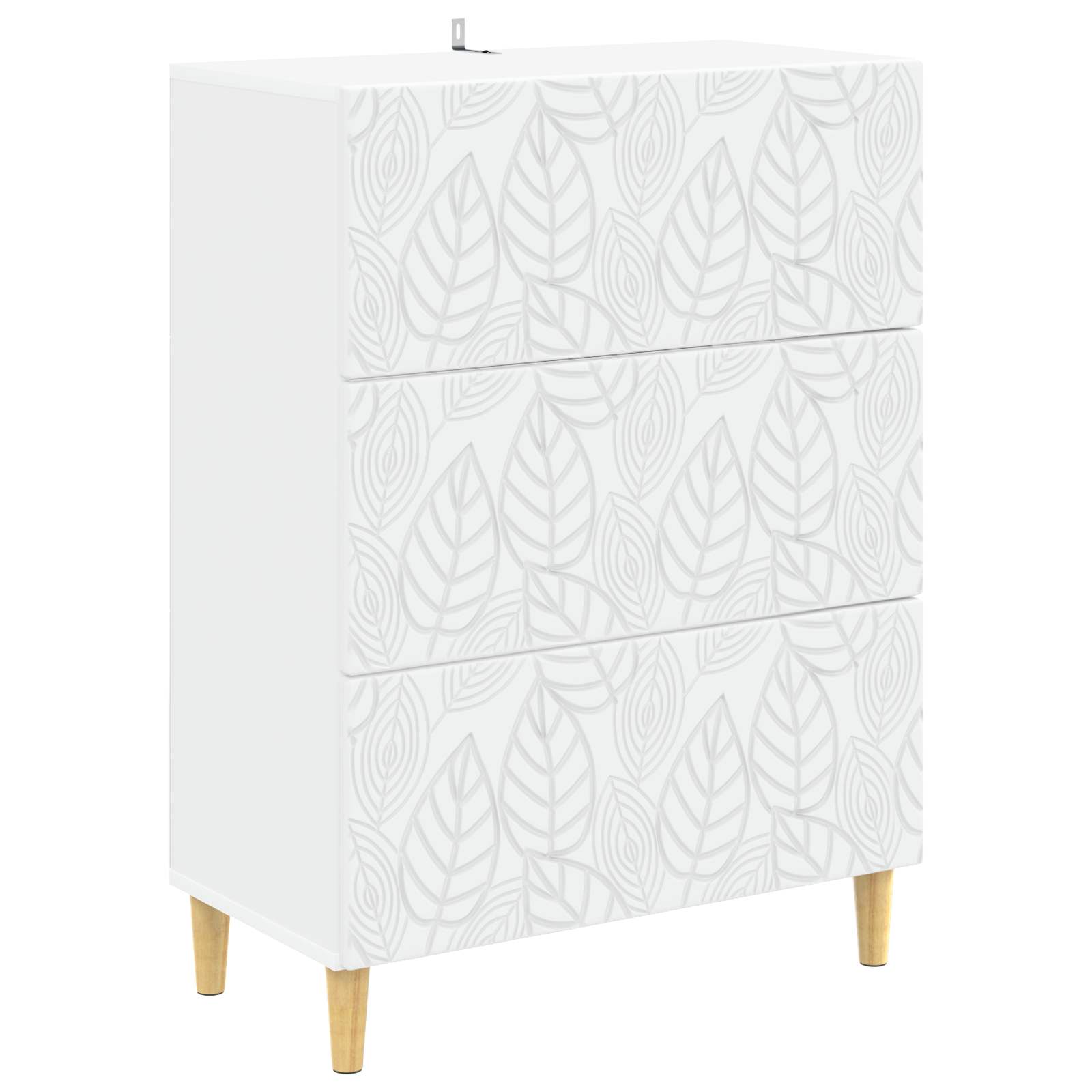 Ladenkast Wit 66 x 34,5 x 90 cm Bewerkt hout – afbeelding 2