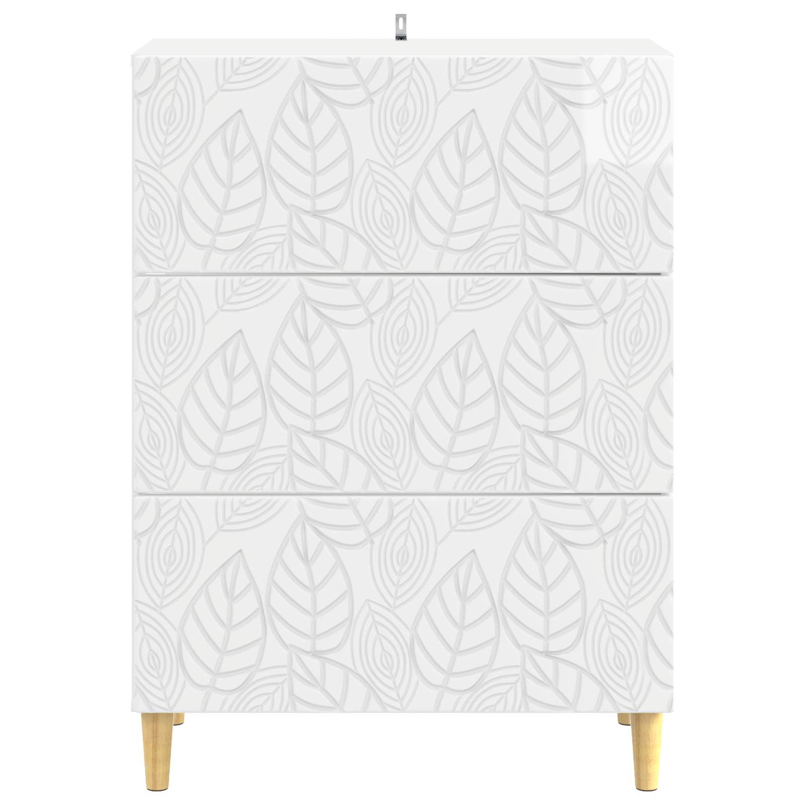 Ladenkast Hoogglans Wit 66 x 34,5 x 90 cm Bewerkt hout – afbeelding 5