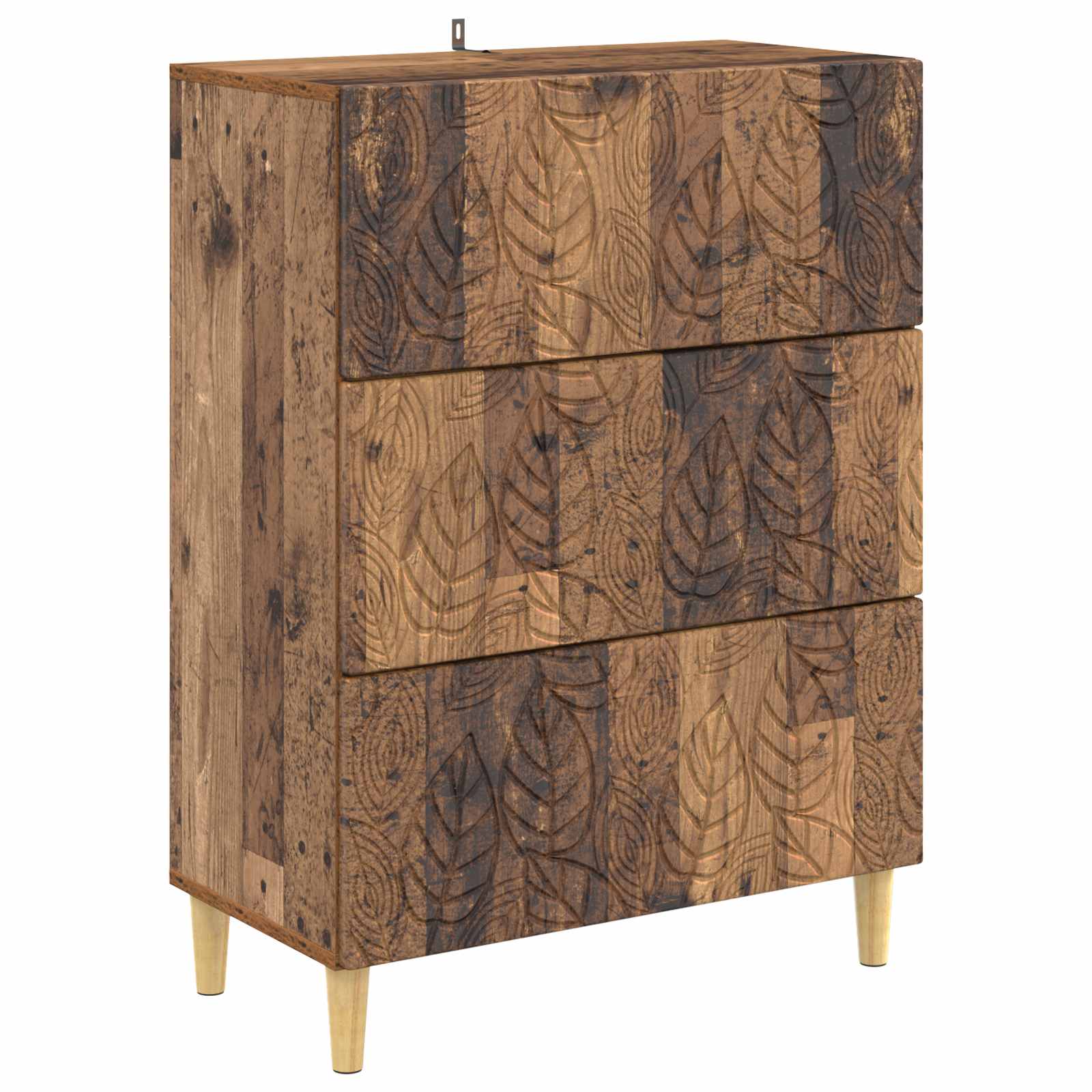 Ladenkast Oud hout 66 x 34,5 x 90 cm Bewerkt hout – afbeelding 2